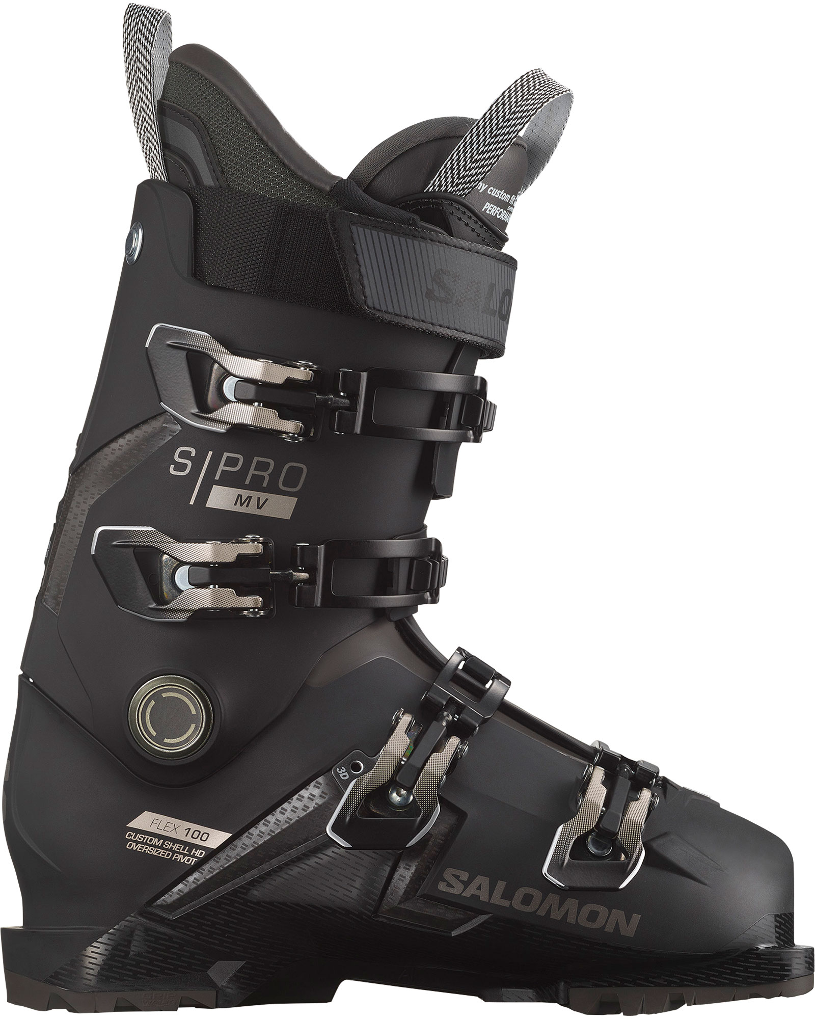 Salomon S/PRO MV 100 GW Men’s Ski Boots 2024 - black/titantium metallic/beluga MP 30.5
