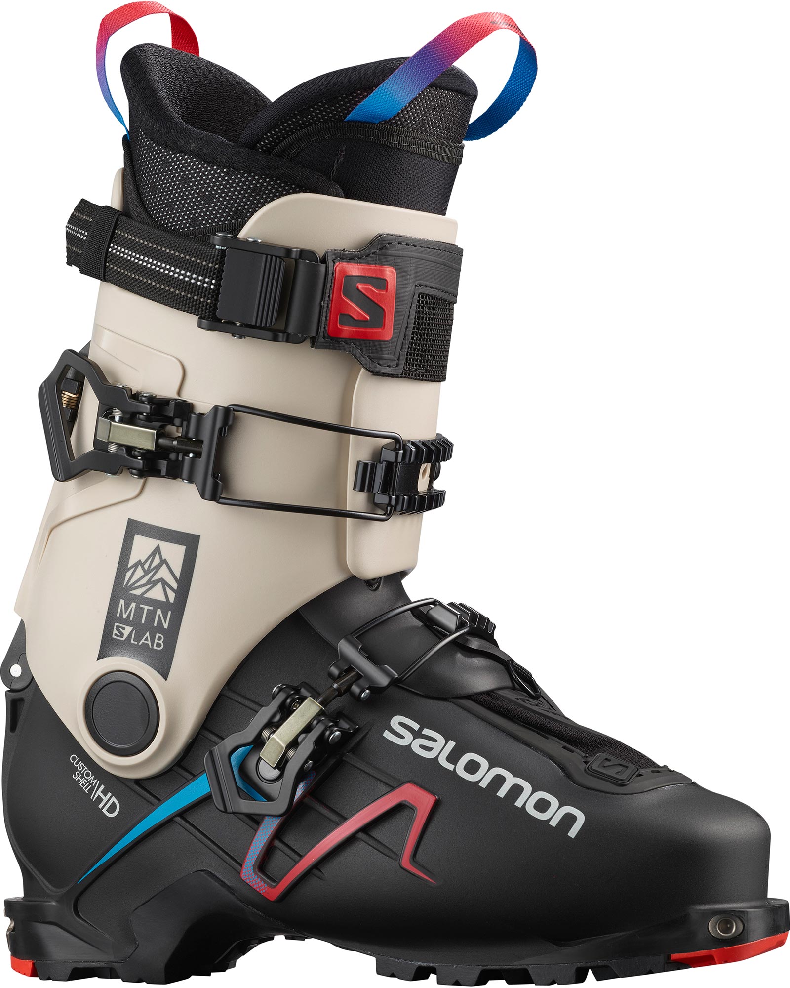 Salomon S/LAB MTN Ski Boots 2023 - Black/Rainy/Red MP 28.5