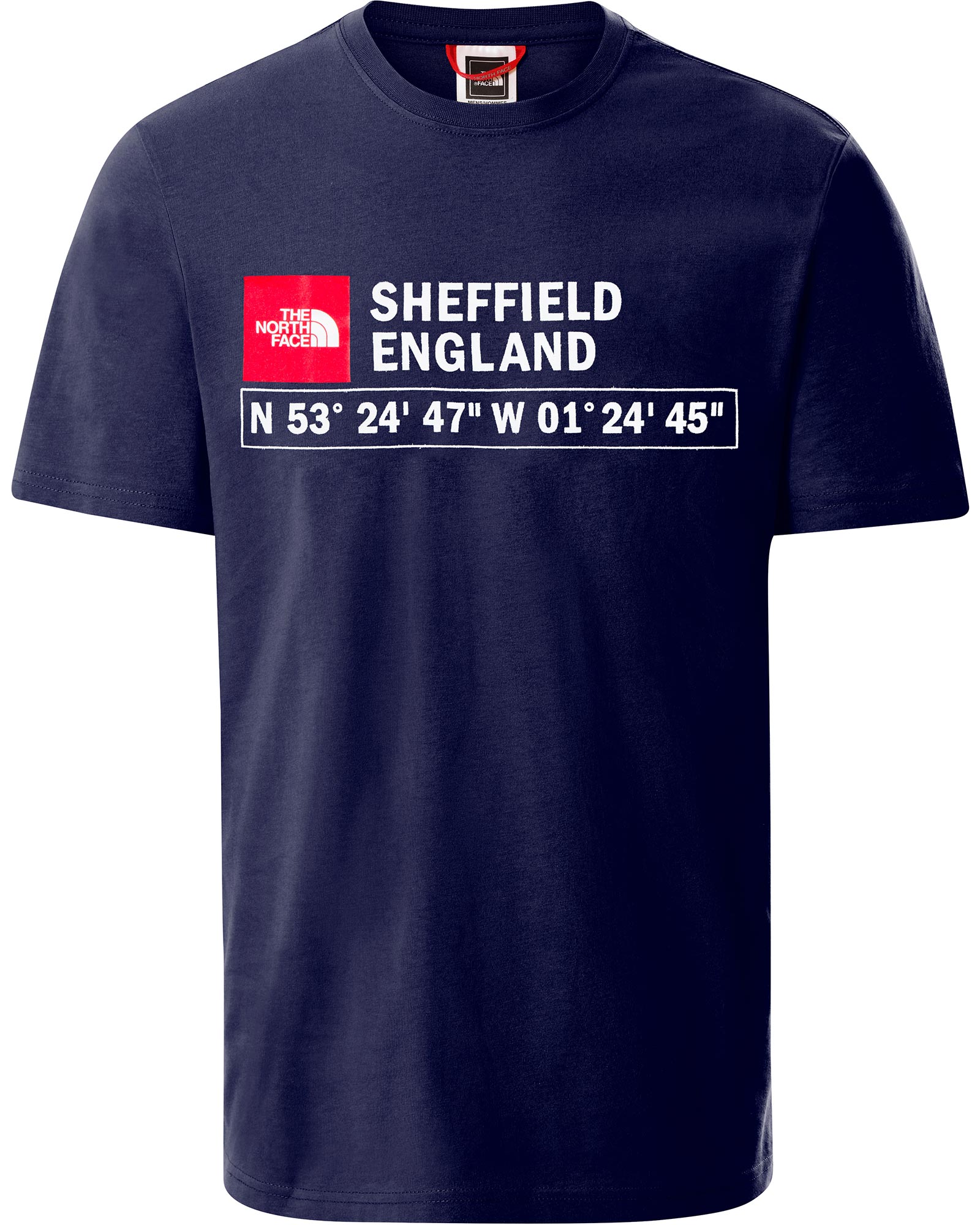 The North Face Sheffield GPS Logo Men’s T Shirt - Cosmic Blue XS