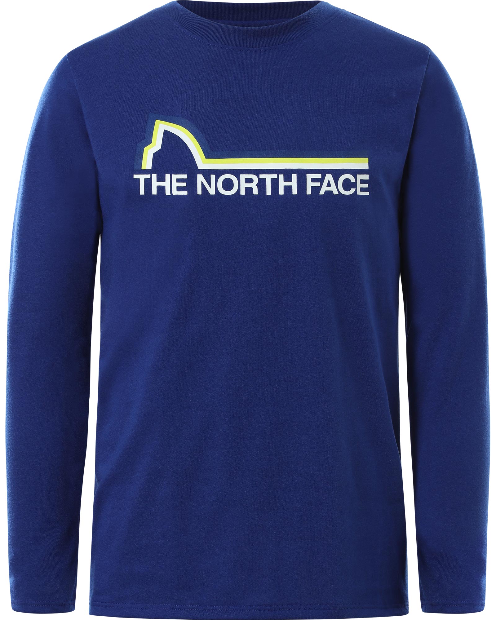 The North Face On Mountain Boys’ Long Sleeve T Shirt - Bolt Blue S