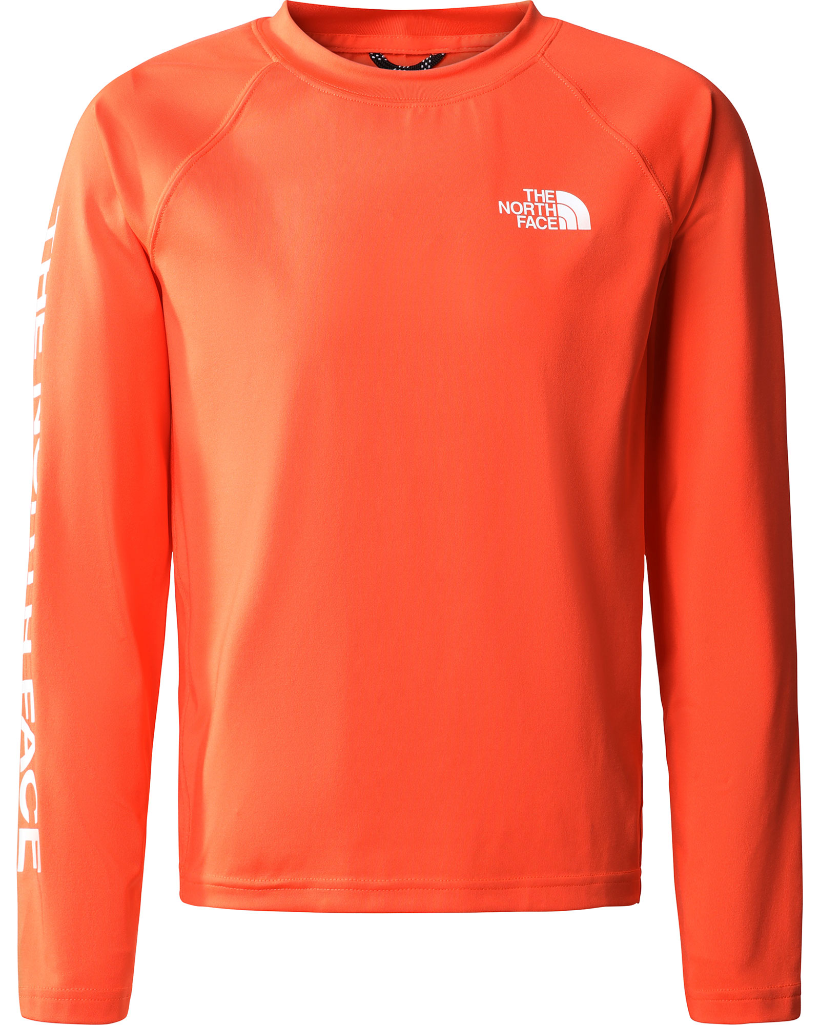 The North Face Boy’s Amphibious Long Sleeved Sun T Shirt - Retro Orange L