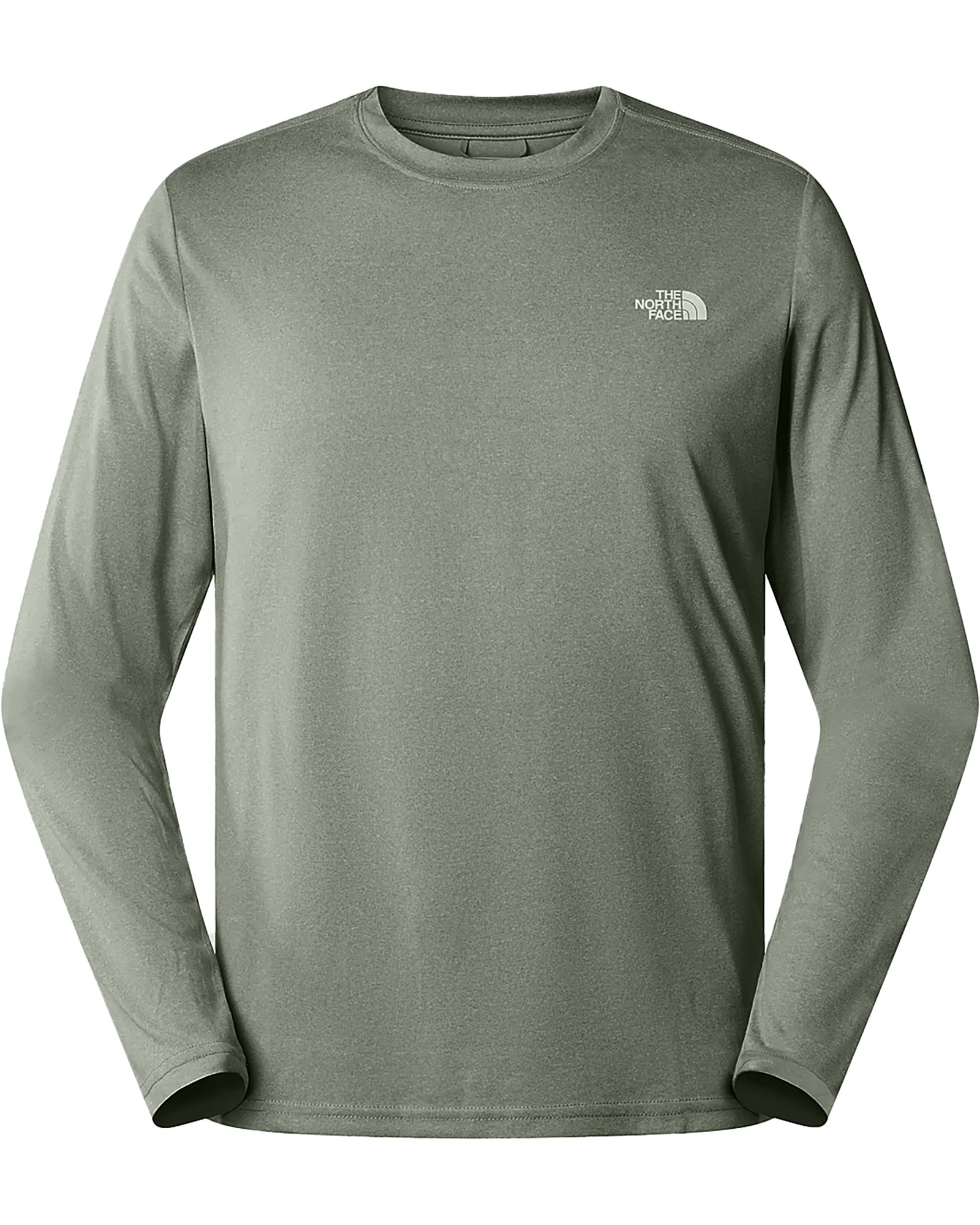 The North Face Men’s Reaxion Amp Long Sleeved Crew T Shirt - New Taupe Green Heather M
