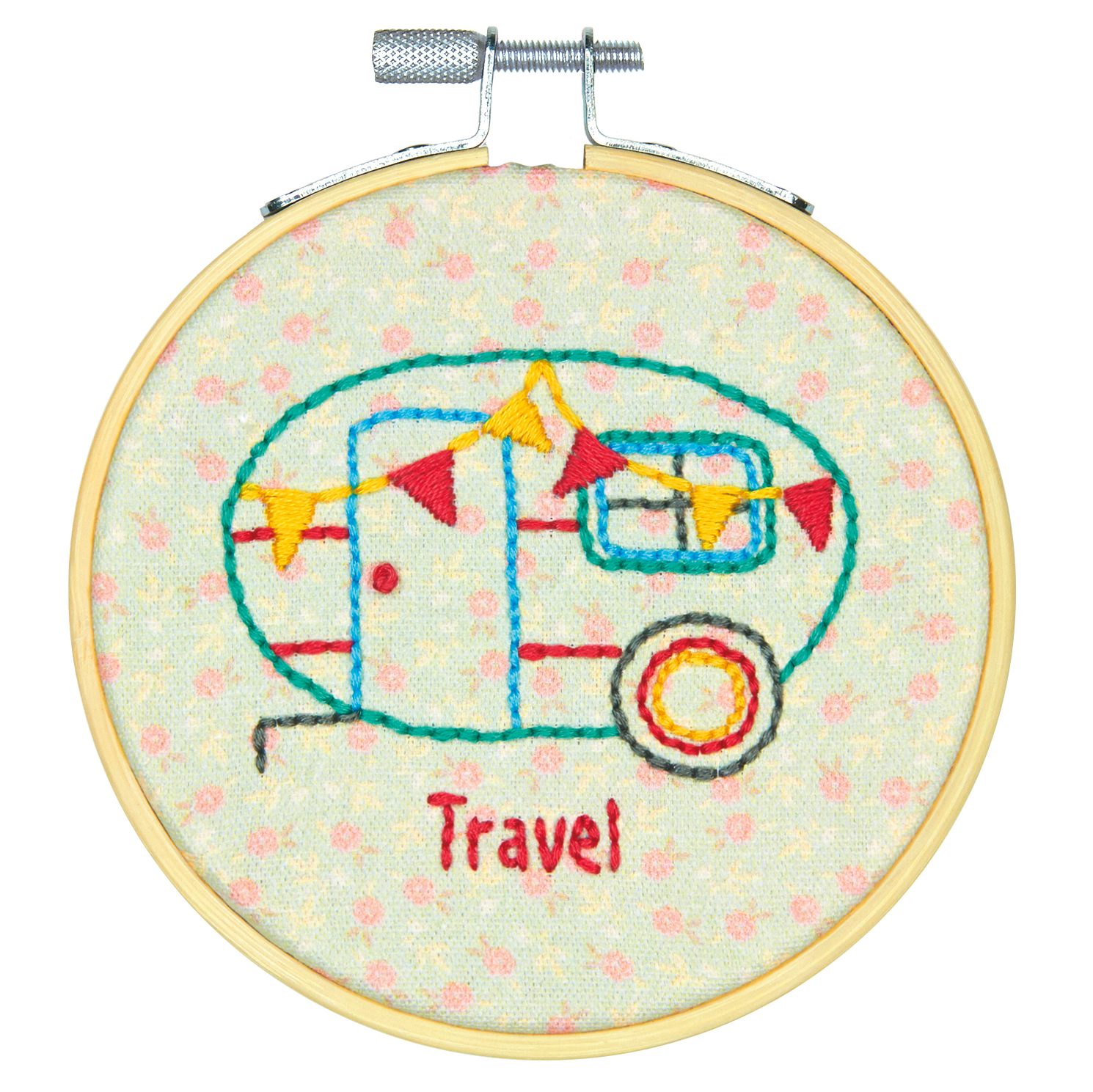 Embroidery Kit With Hoop Crewel Camper Dimensions Groves And Banks