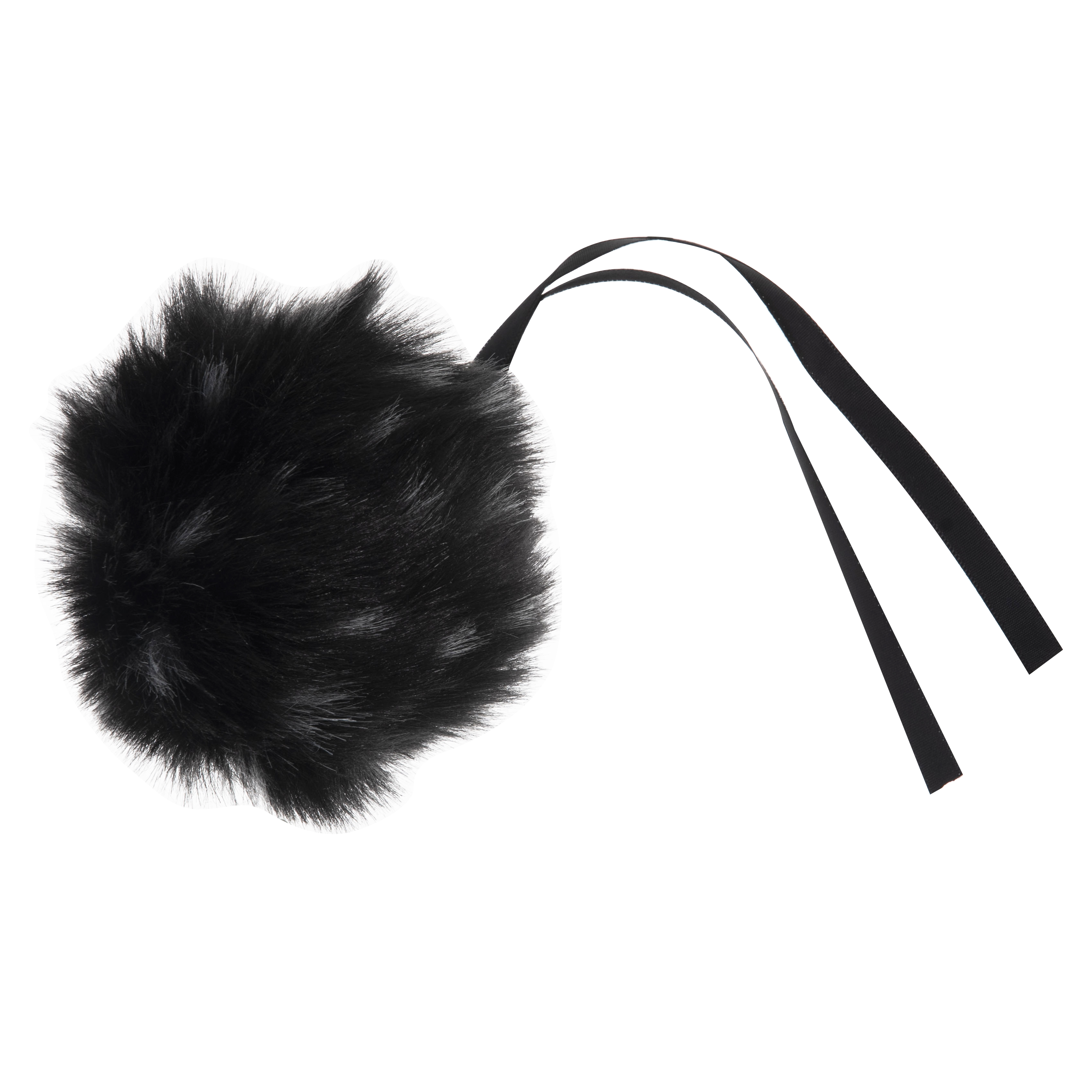 Pom Pom Faux Fur Cm Spot Black Trimits Groves And Banks