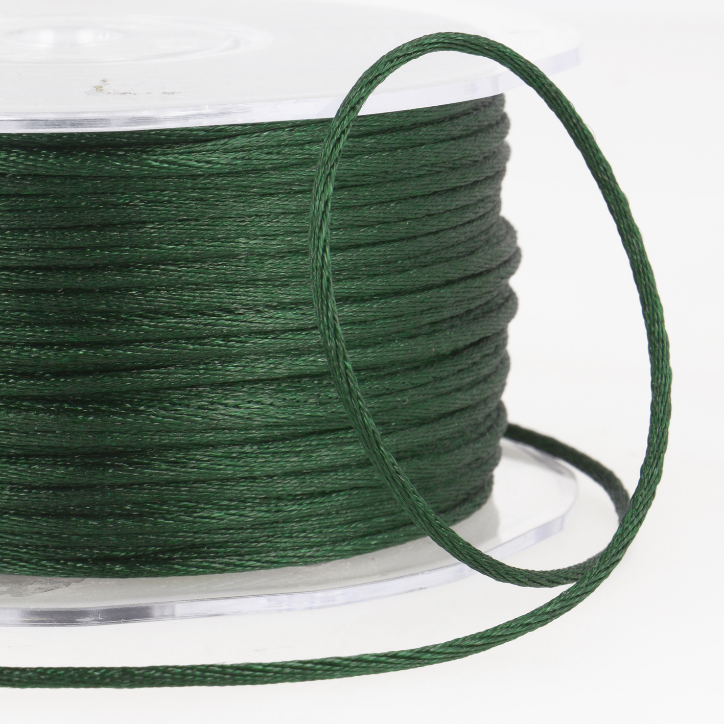 Trim Cord Rattail 100m X 2mm Bottle Green Stephanoise Groves