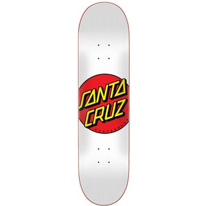 Santa Cruz Classic Dot White 8.0" Skateboard Deck