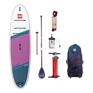 Red 10.6 Ride Purple Inflatable Paddleboard Package - Hybrid Tough Paddle 22 - Ex Demo
