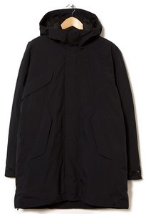 hooded spur down coat