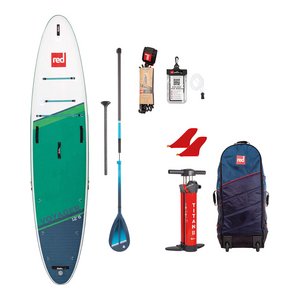 Red 12.6 Voyager Inflatable Paddleboard Package - Hybrid Tough Paddle 22