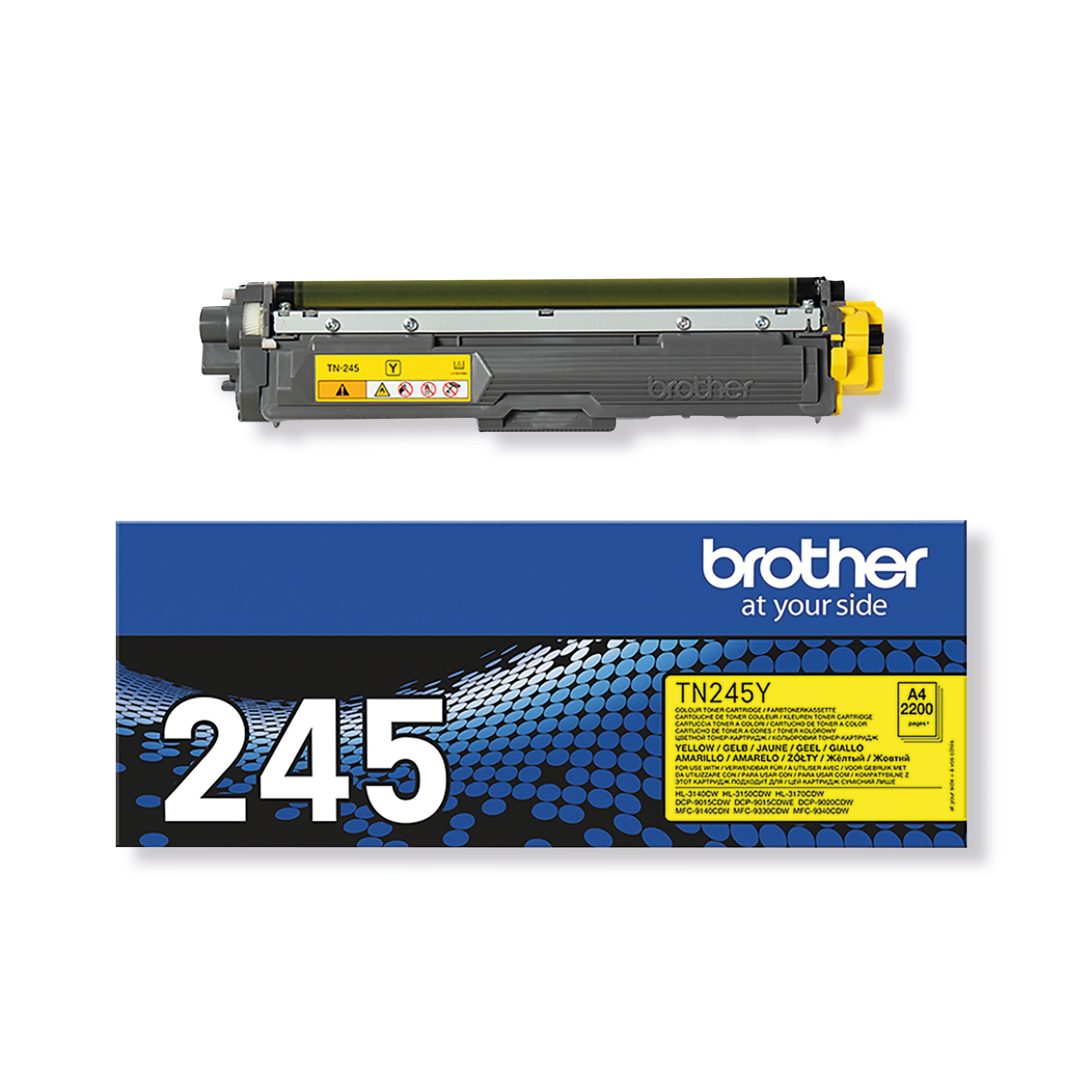 Image of Brother TN-245Y Toner Cartridge High Yield Yellow TN245Y