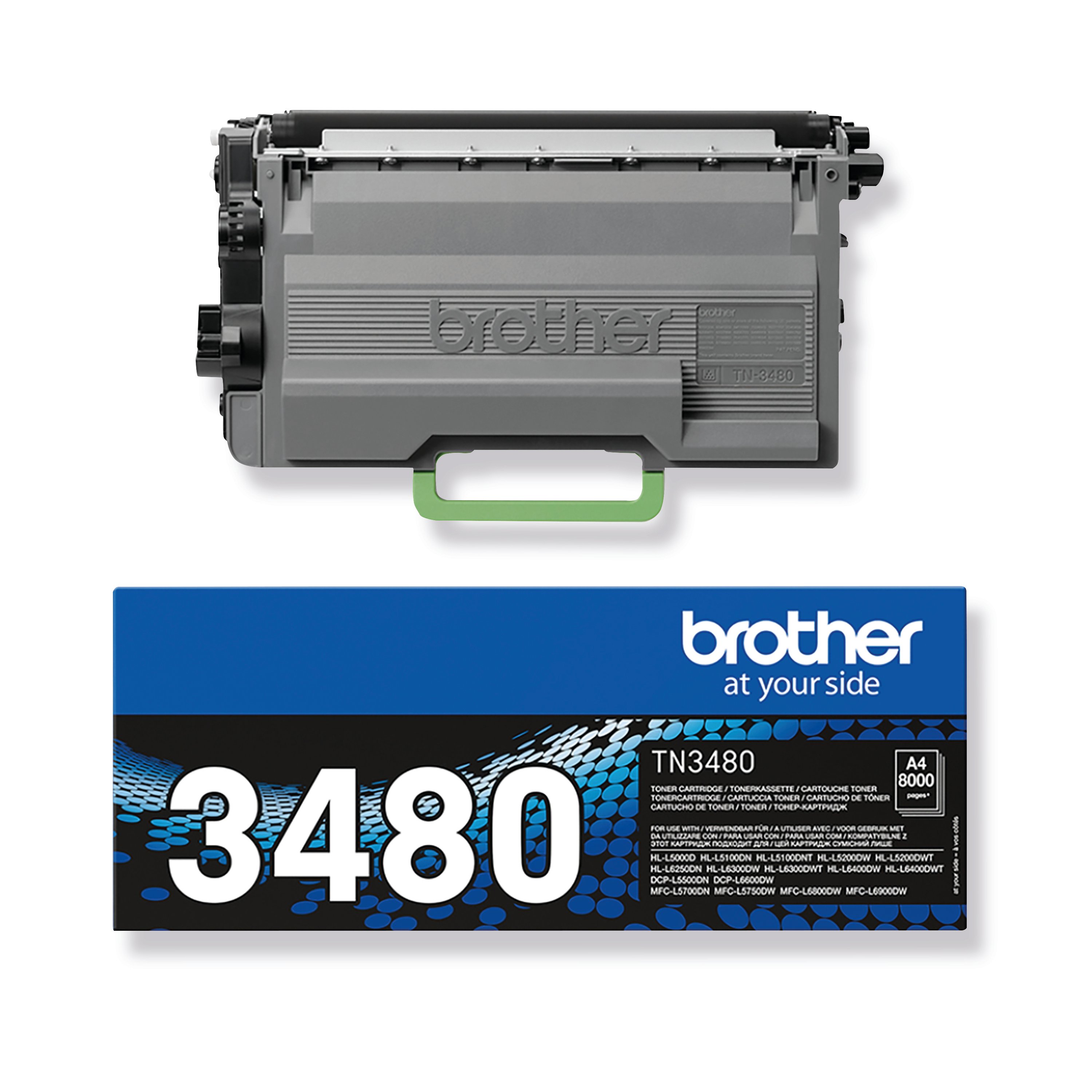 Image of Brother TN-3480 Toner Cartridge High Yield Black TN3480