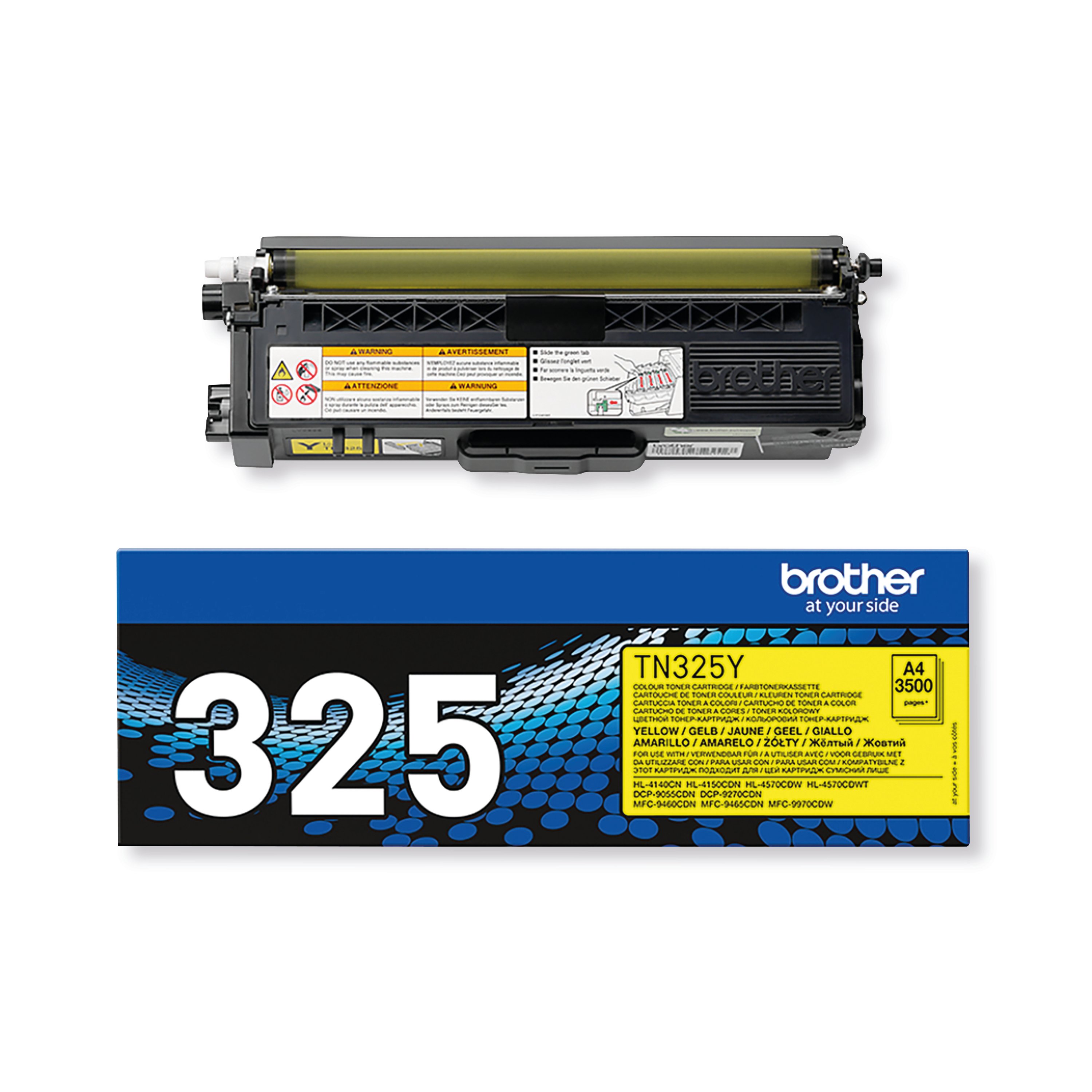 Image of Brother TN-325Y Toner Cartridge High Yield Yellow TN325Y