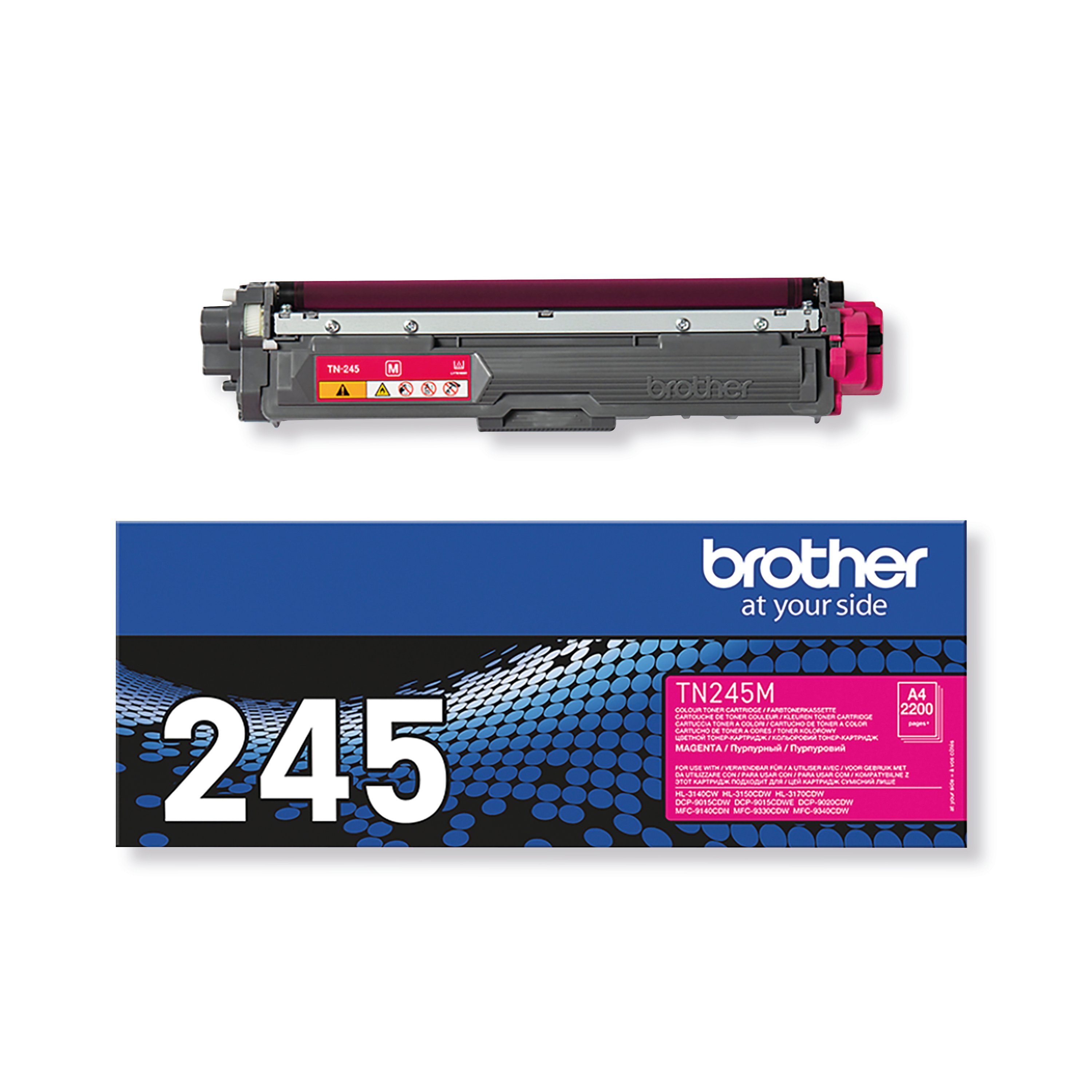 Image of Brother TN-245M Toner Cartridge High Yield Magenta TN245M