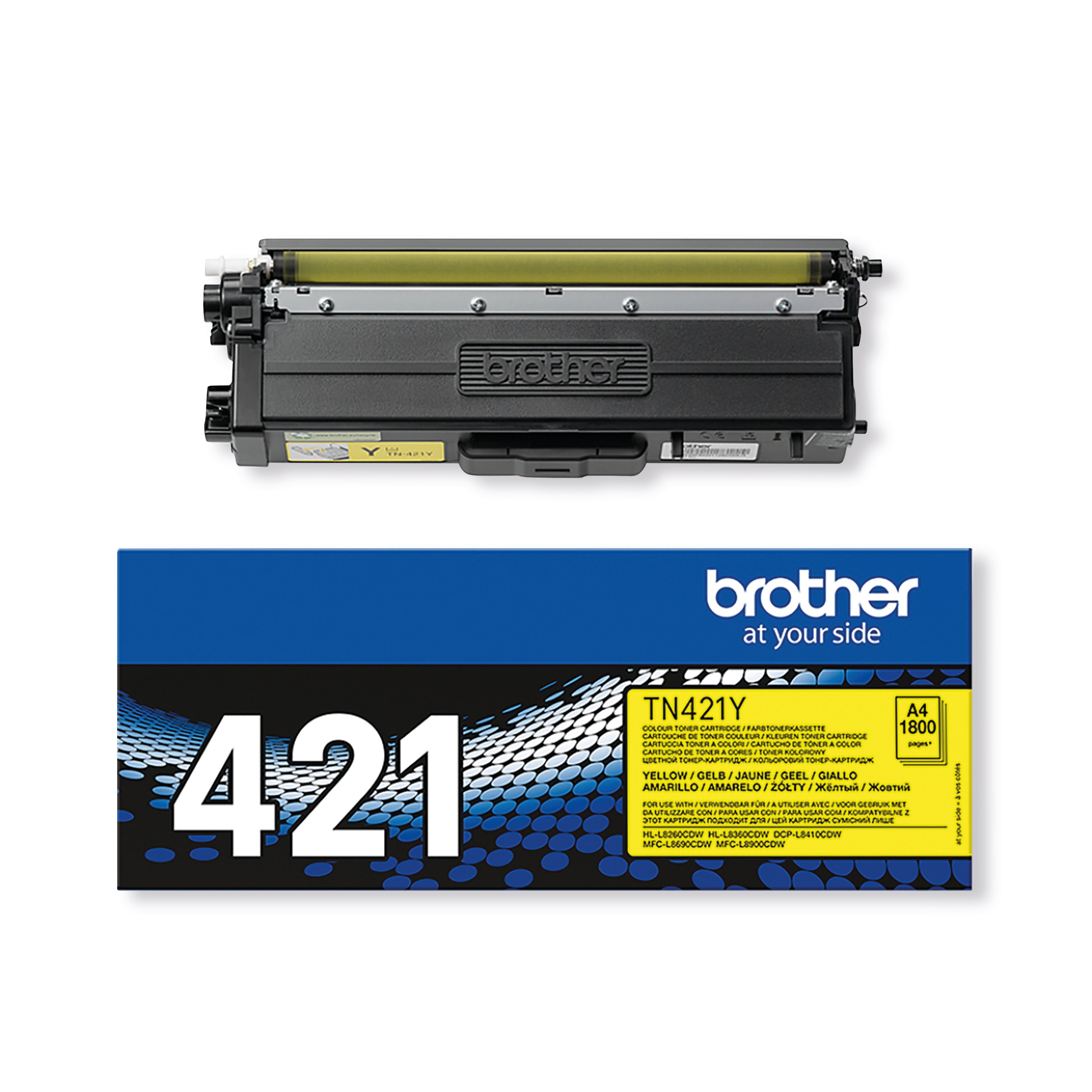 Image of Brother TN-421Y Toner Cartridge Yellow TN421Y