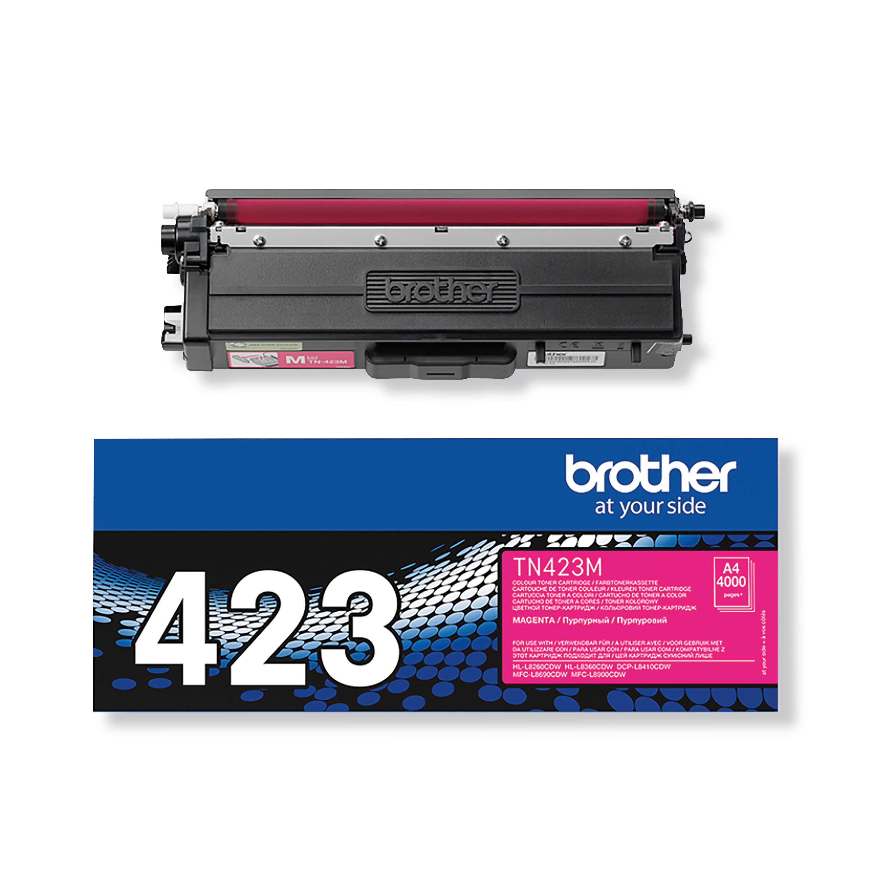 Image of Brother TN-423M Toner Cartridge High Yield Magenta TN423M