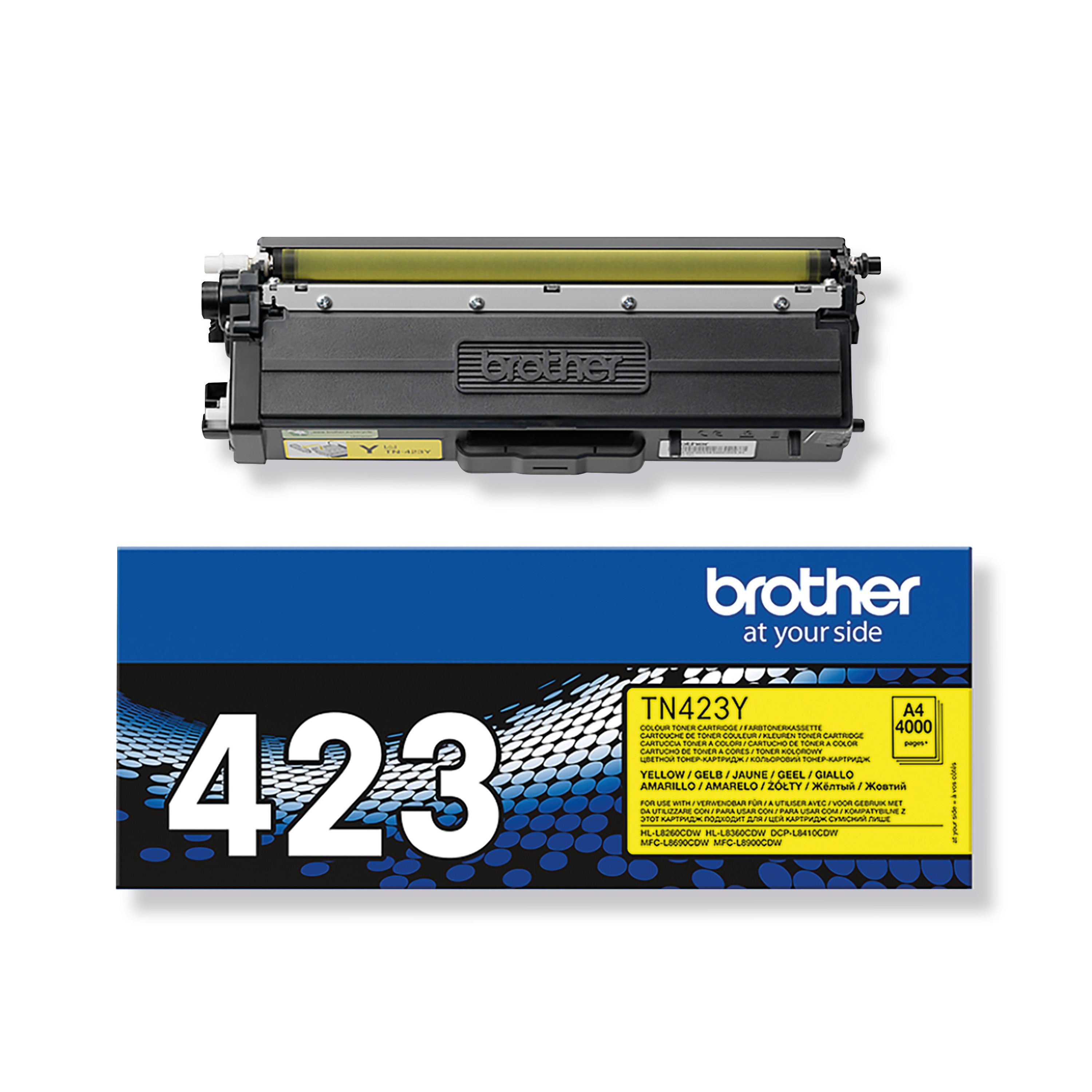 Image of Brother TN-423Y Toner Cartridge High Yield Yellow TN423Y