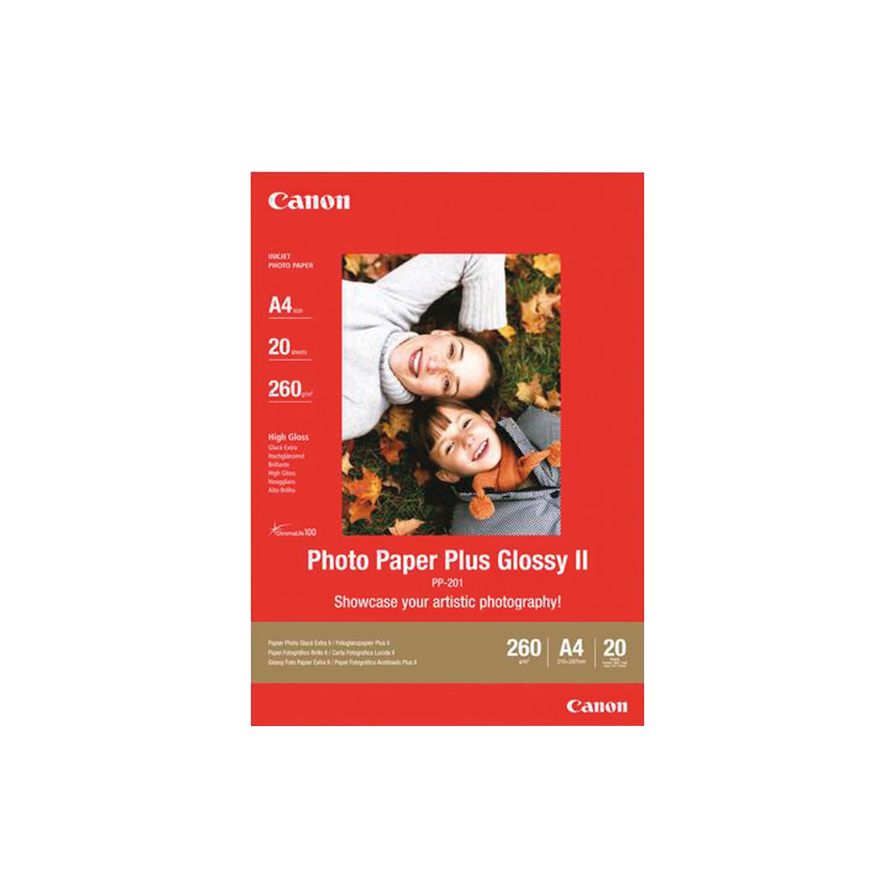 Image of Canon Photo Paper + Glossy 13x18cm (Pack of 20) 2311B018