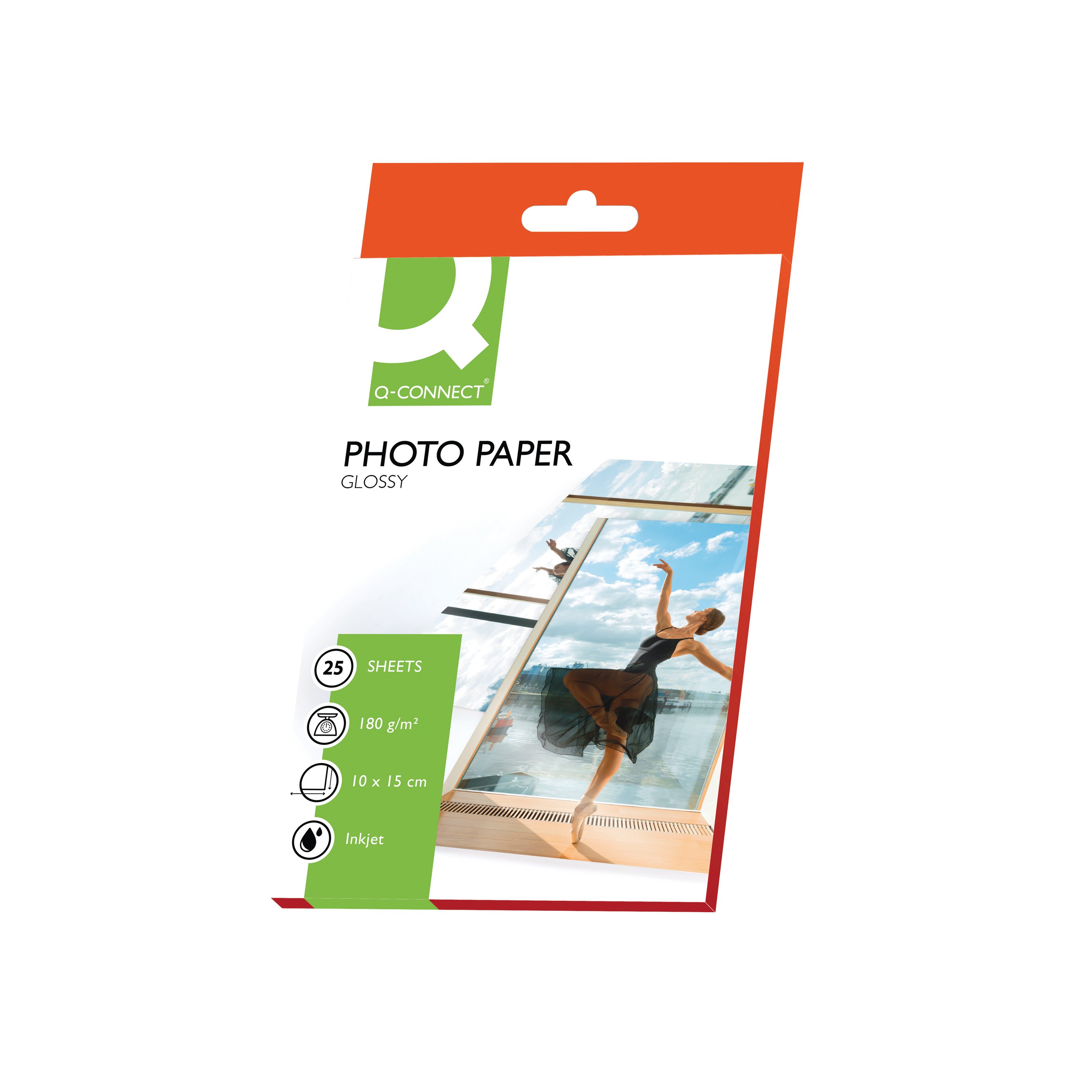 Image of Q-Connect 10x15cm Gloss Photo Paper 180gsm (Pack of 25) KF01905