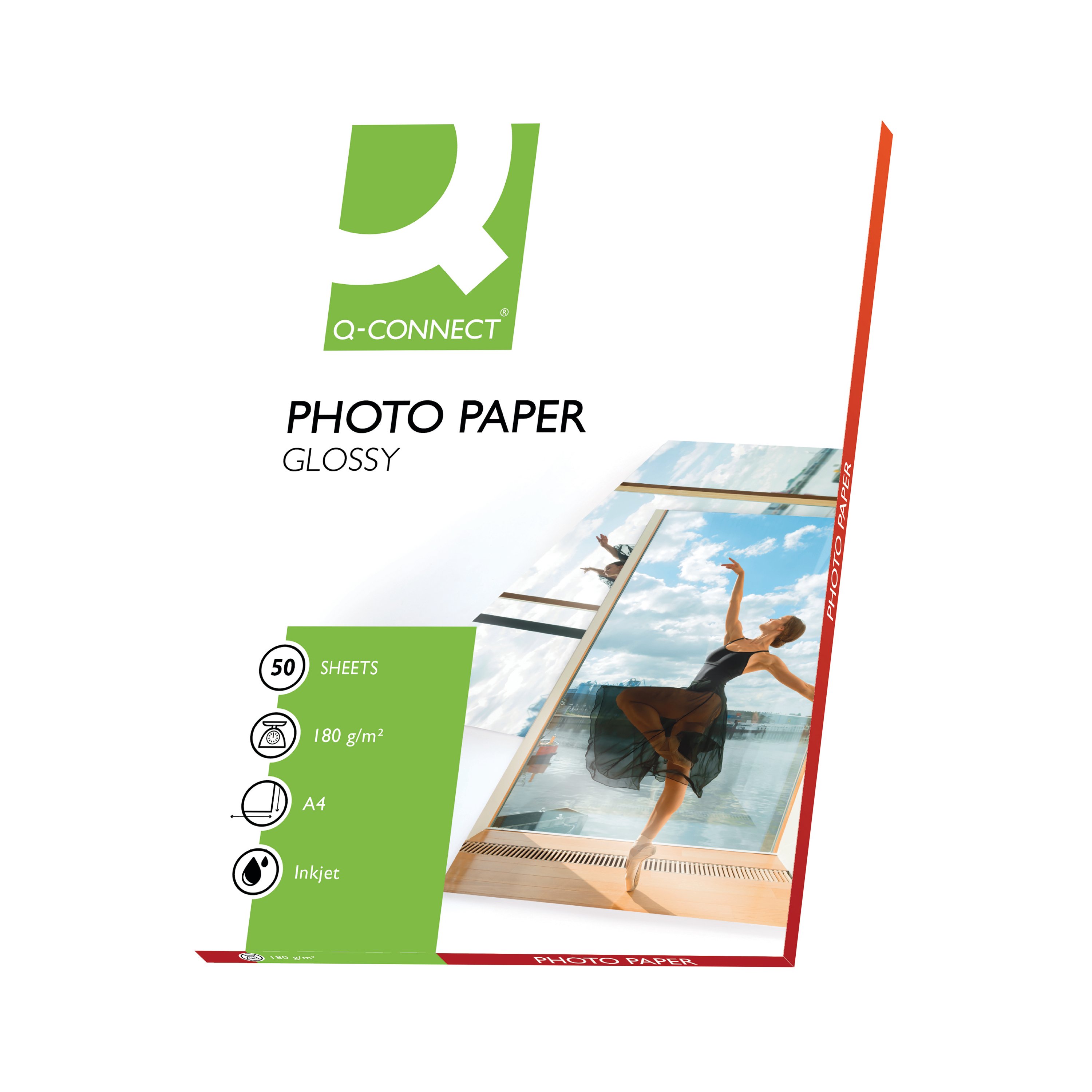 Image of Q-Connect A4 Gloss Photo Paper 180gsm (Pack of 50) KF02771