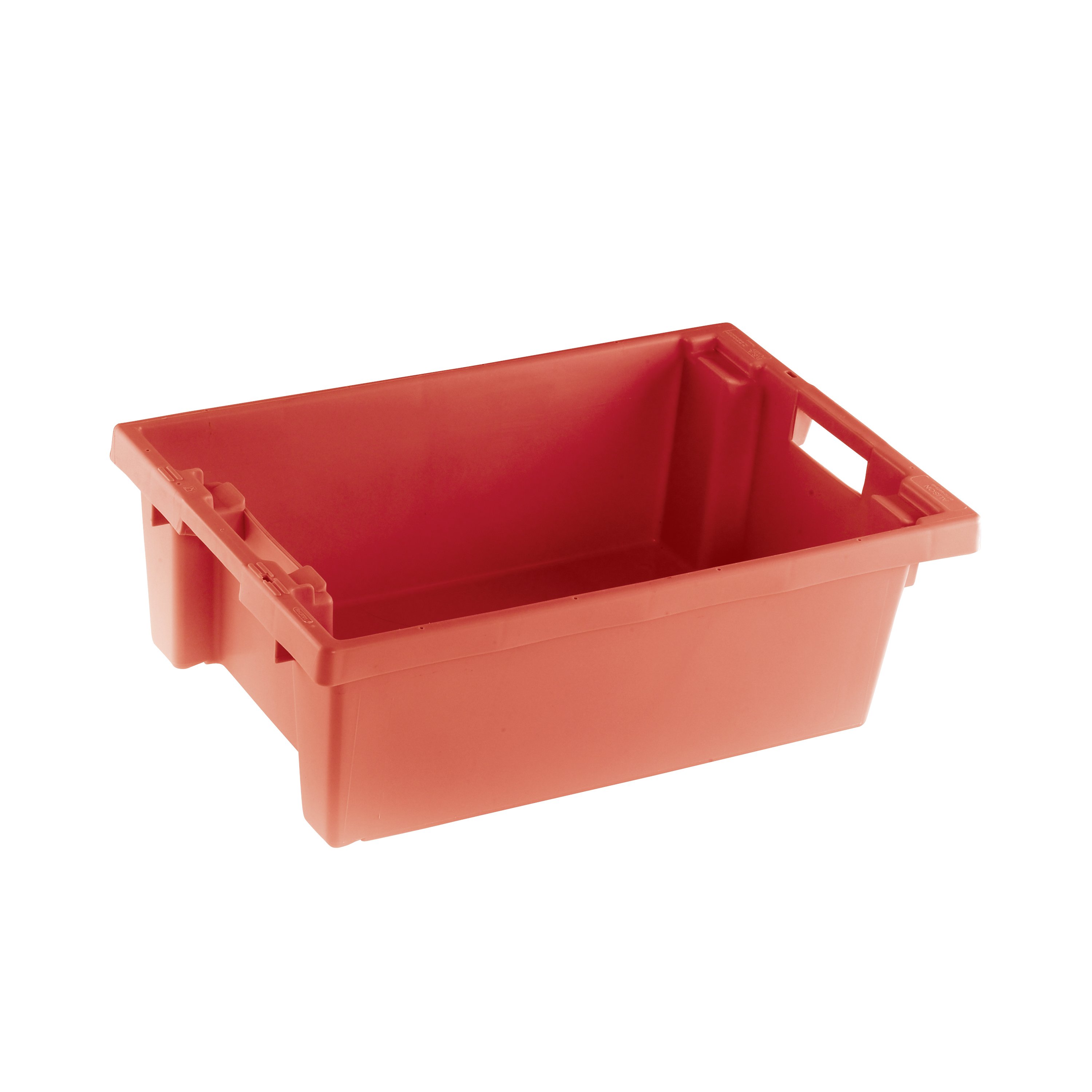 Red Stackable Containers VFM Red Solid Slide Stack/Nesting Container 32 Litre 382958