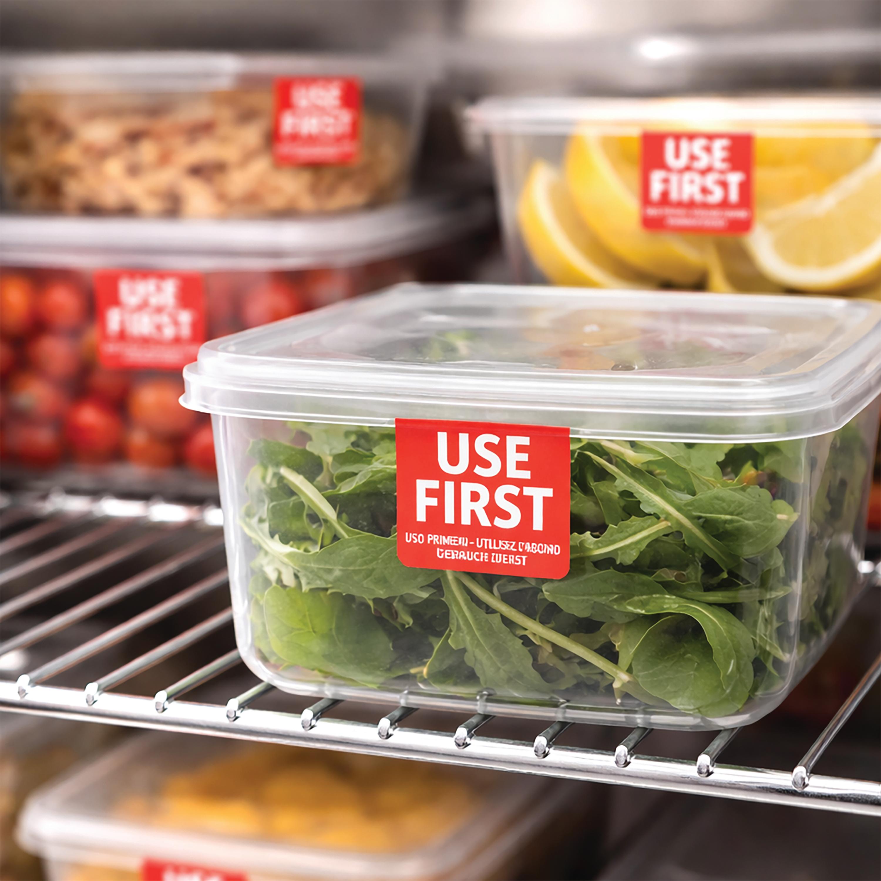 Food Label Use First MyCafe Food Label Use First 25x25mm Removable (Pack of 1000) MYC10626