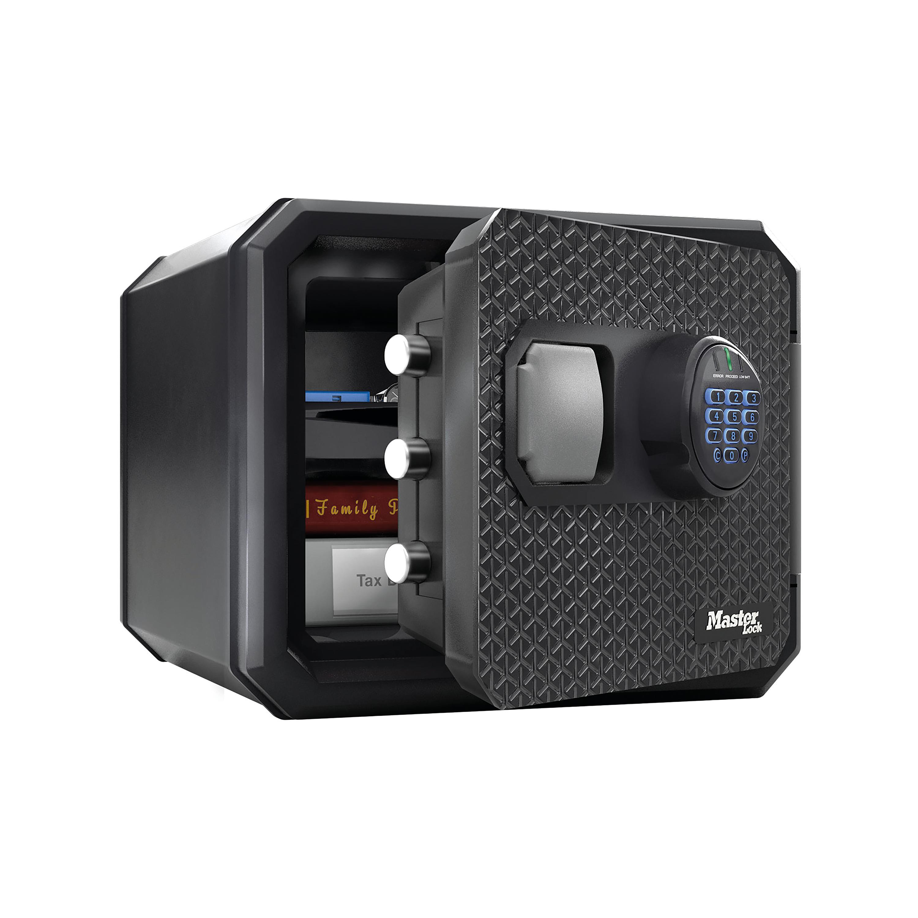 Master Lock Fire and Water Safe Digital Combination Safe Backlit Keypad ...