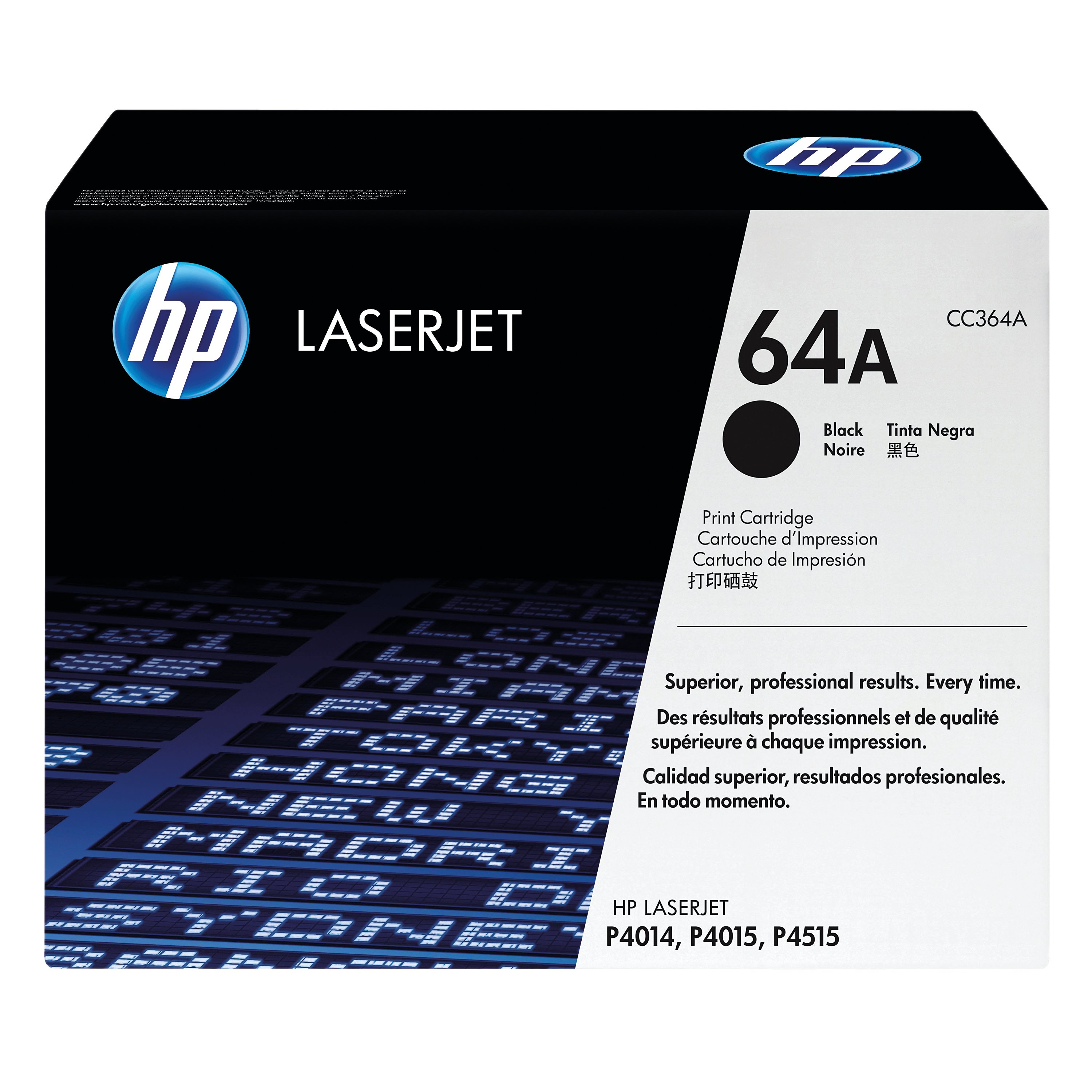 Image of HP 64A Original LaserJet Toner Cartridge Black CC364A