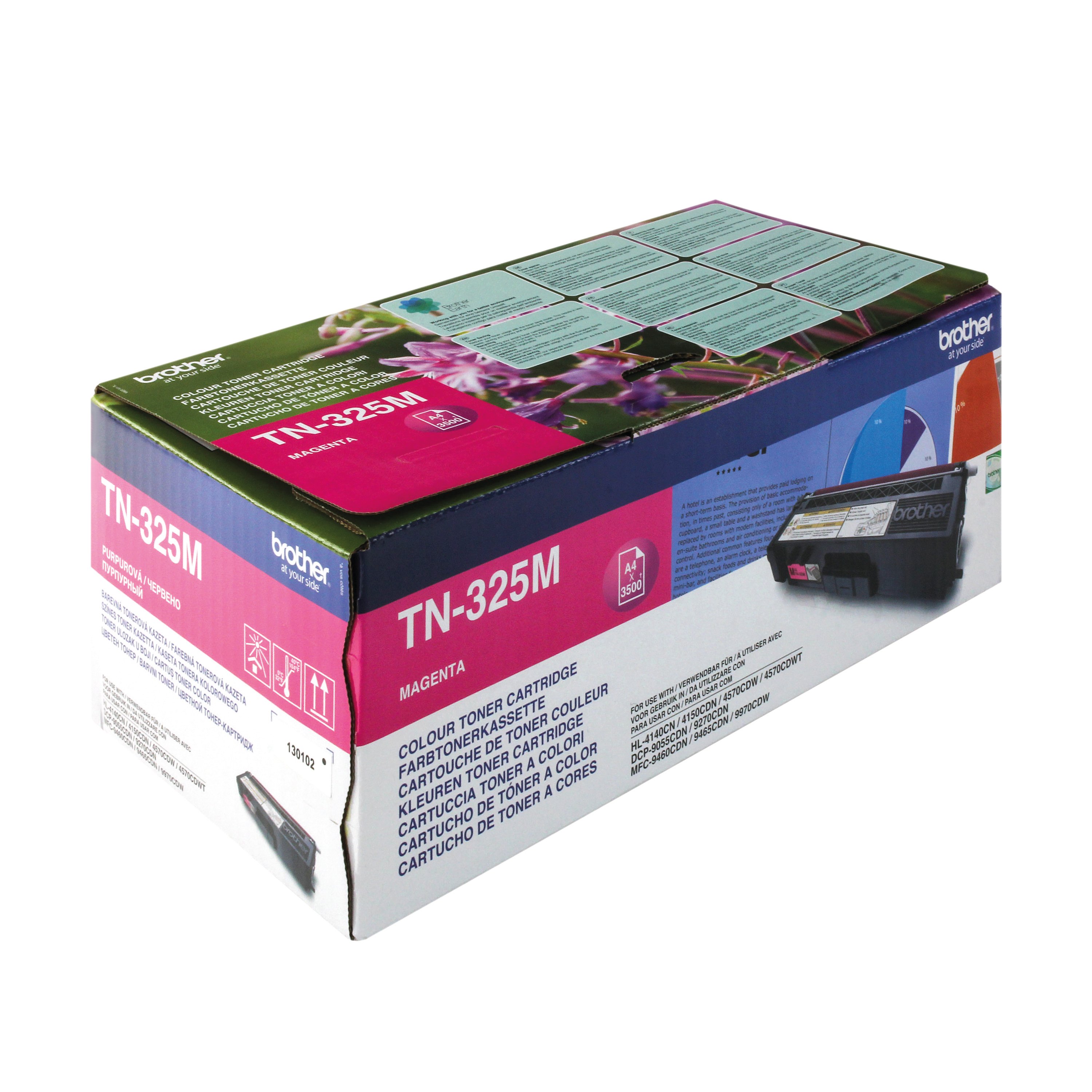 Image of Brother TN-325M Toner Cartridge High Yield Magenta TN325M