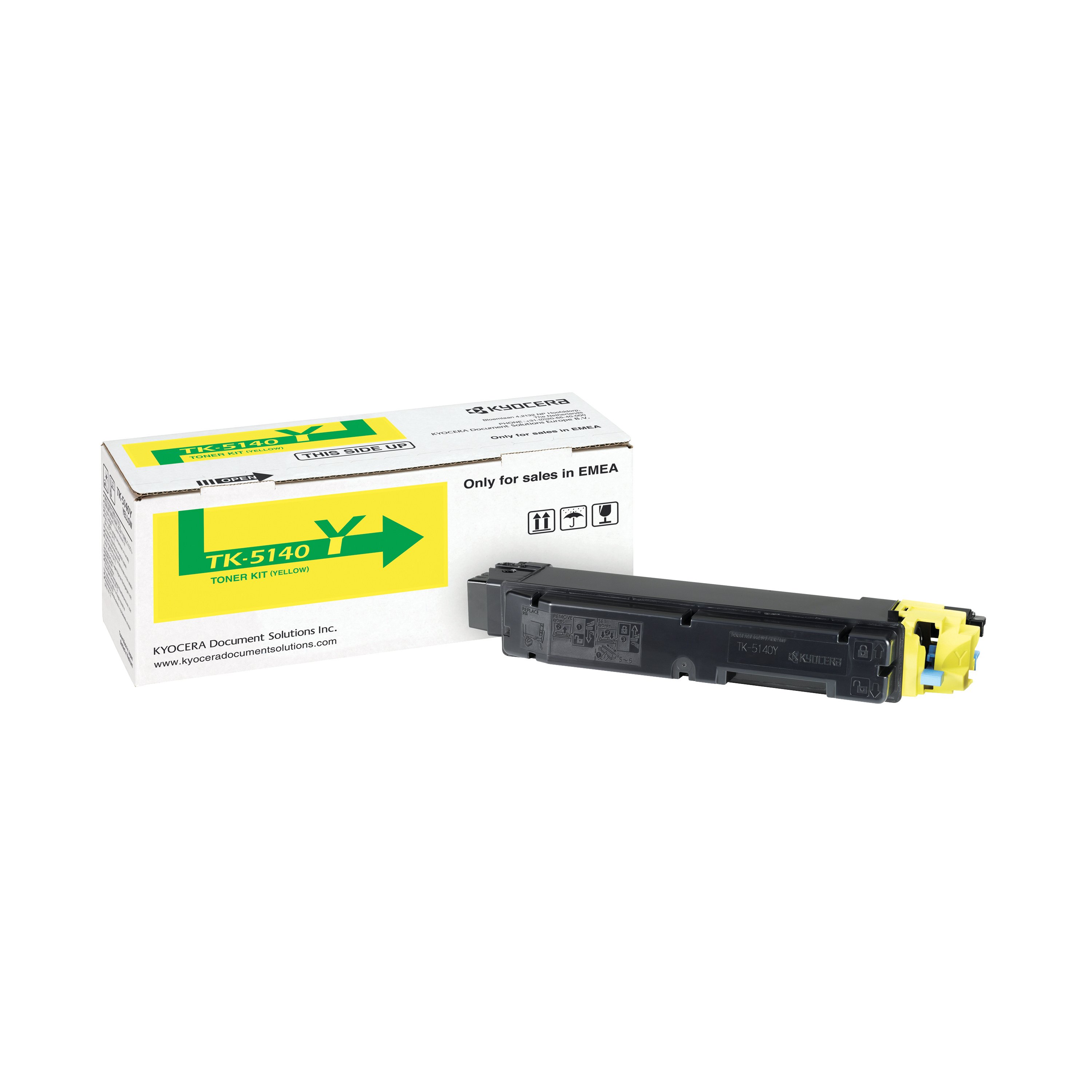 Image of Kyocera TK5140Y Toner Cartridge Yellow TK-5140Y