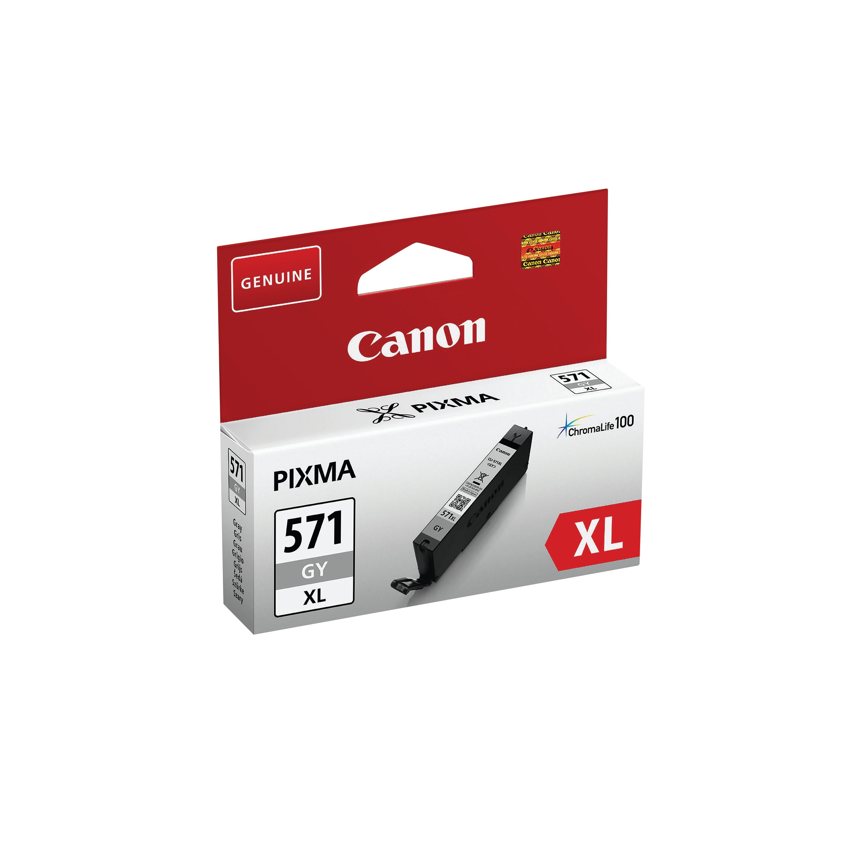 Image of Canon CLI-571XL Ink Cartridge High Yield Grey 0335C001