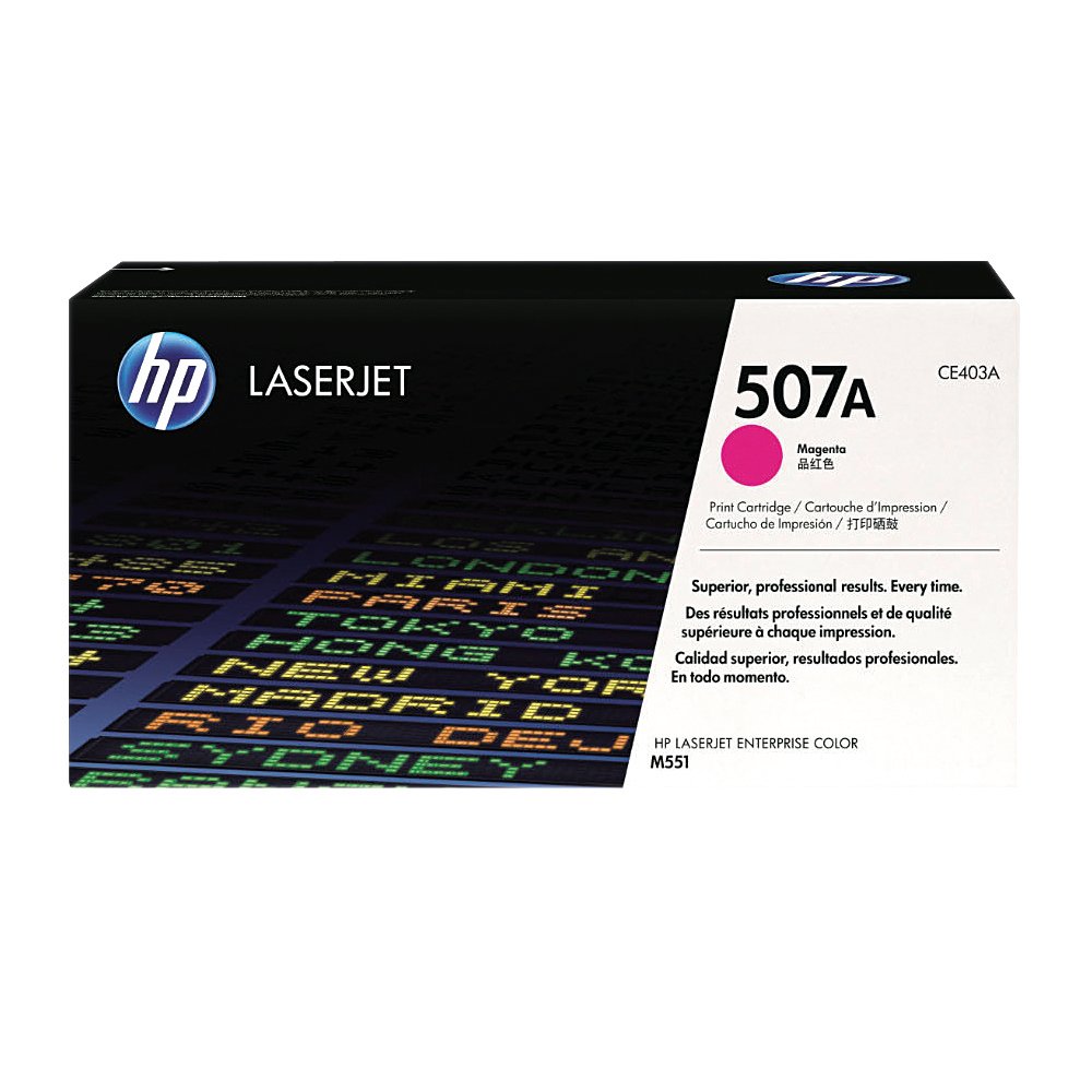 Image of HP 507A Original LaserJet Toner Cartridge Magenta CE403A