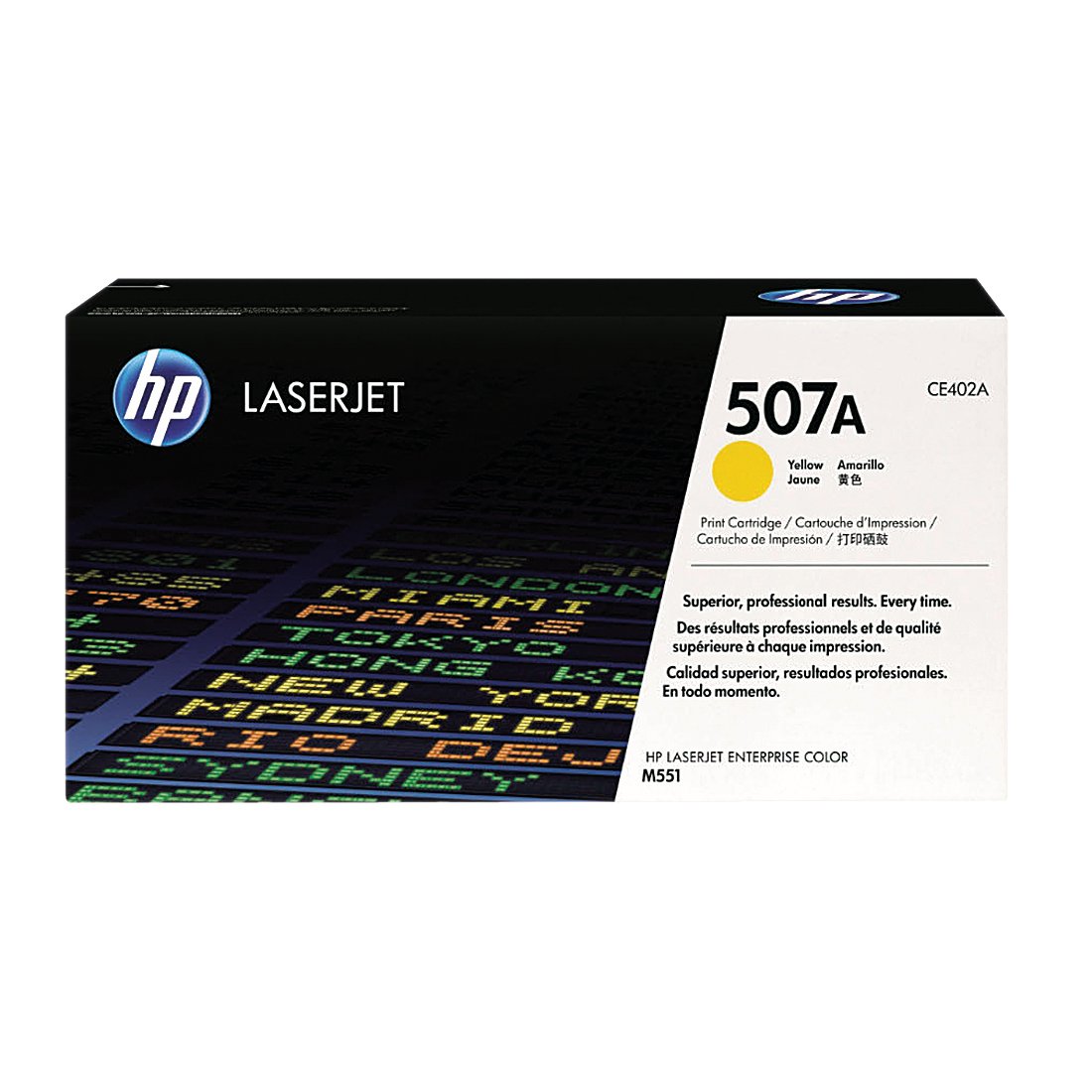 Image of HP 507A Original LaserJet Toner Cartridge Yellow CE402A