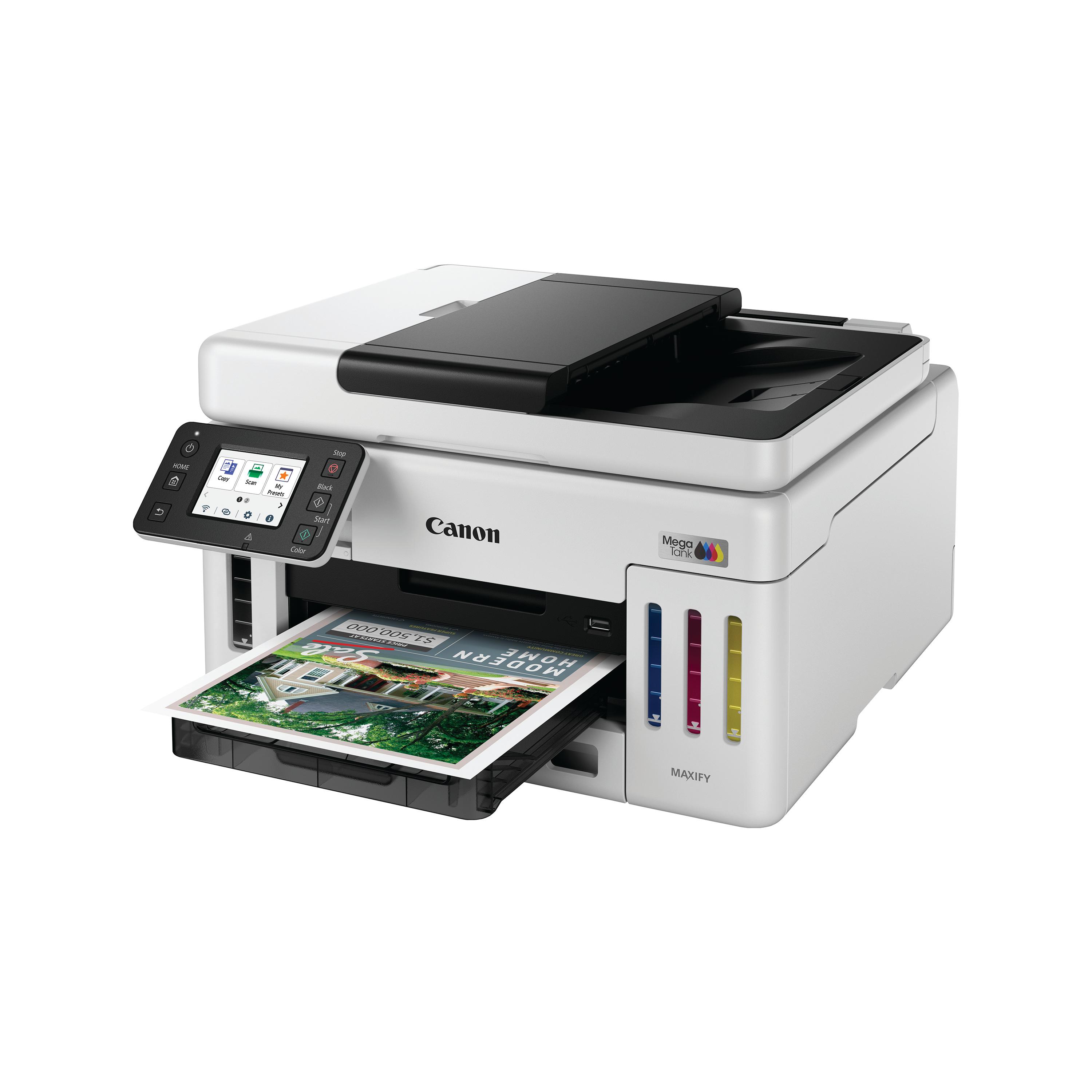 Image of Canon MAXIFY GX6150 Wireless 3-in-1 Refillable MegaTank Colour Inkjet Printer 6882C027
