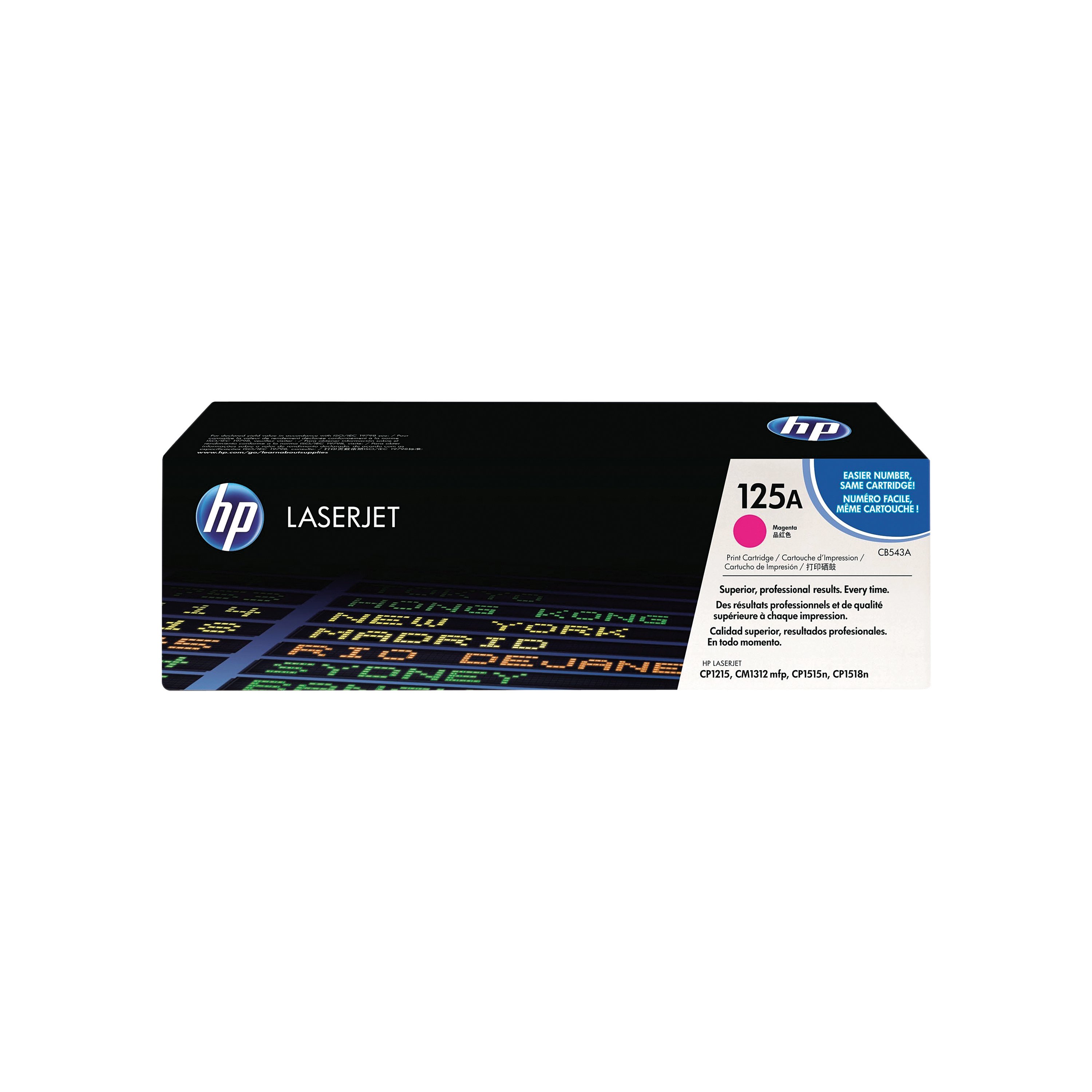 Image of HP 125A Original LaserJet Toner Cartridge Magenta CB543A