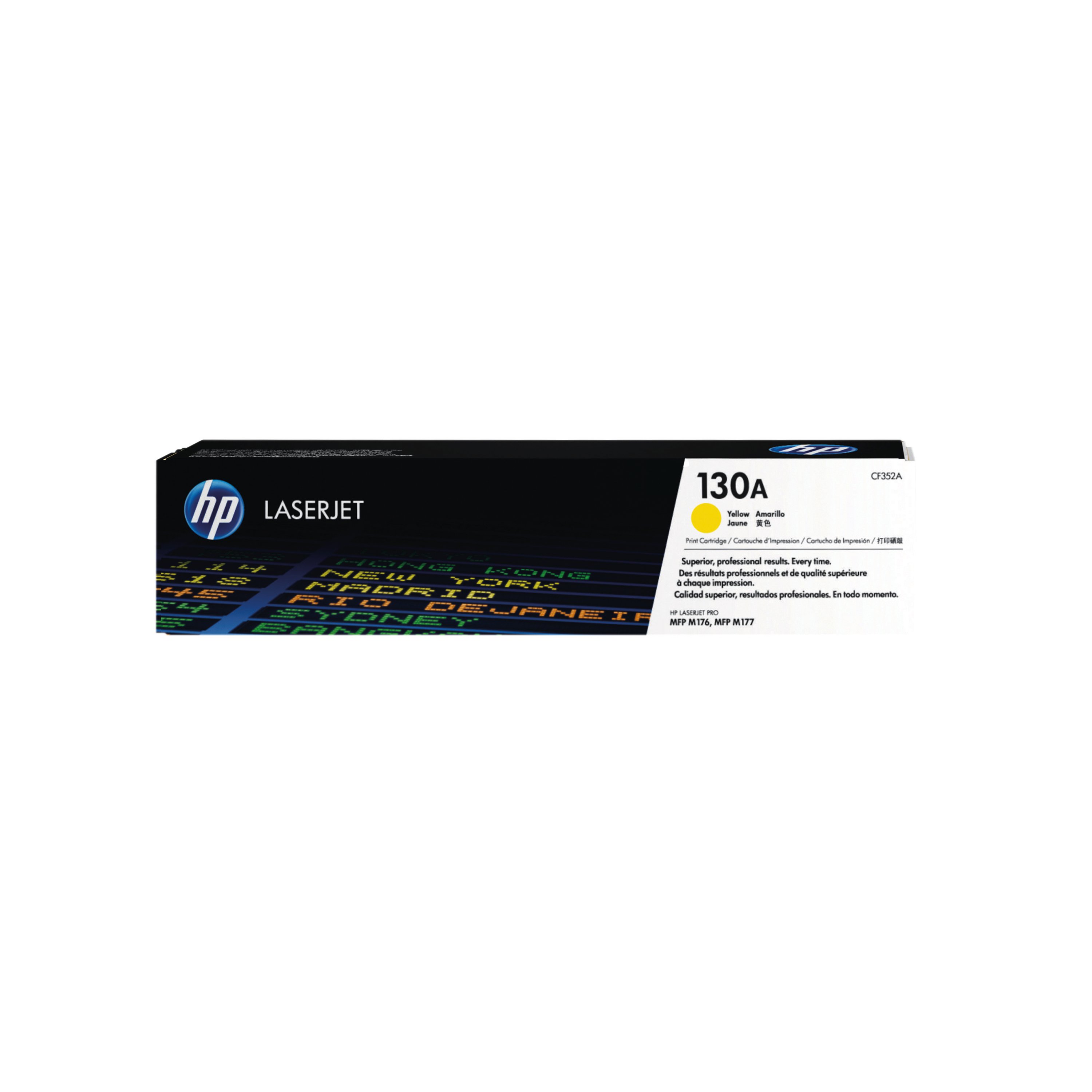 Image of HP 130A Original LaserJet Toner Cartridge Yellow CF352A