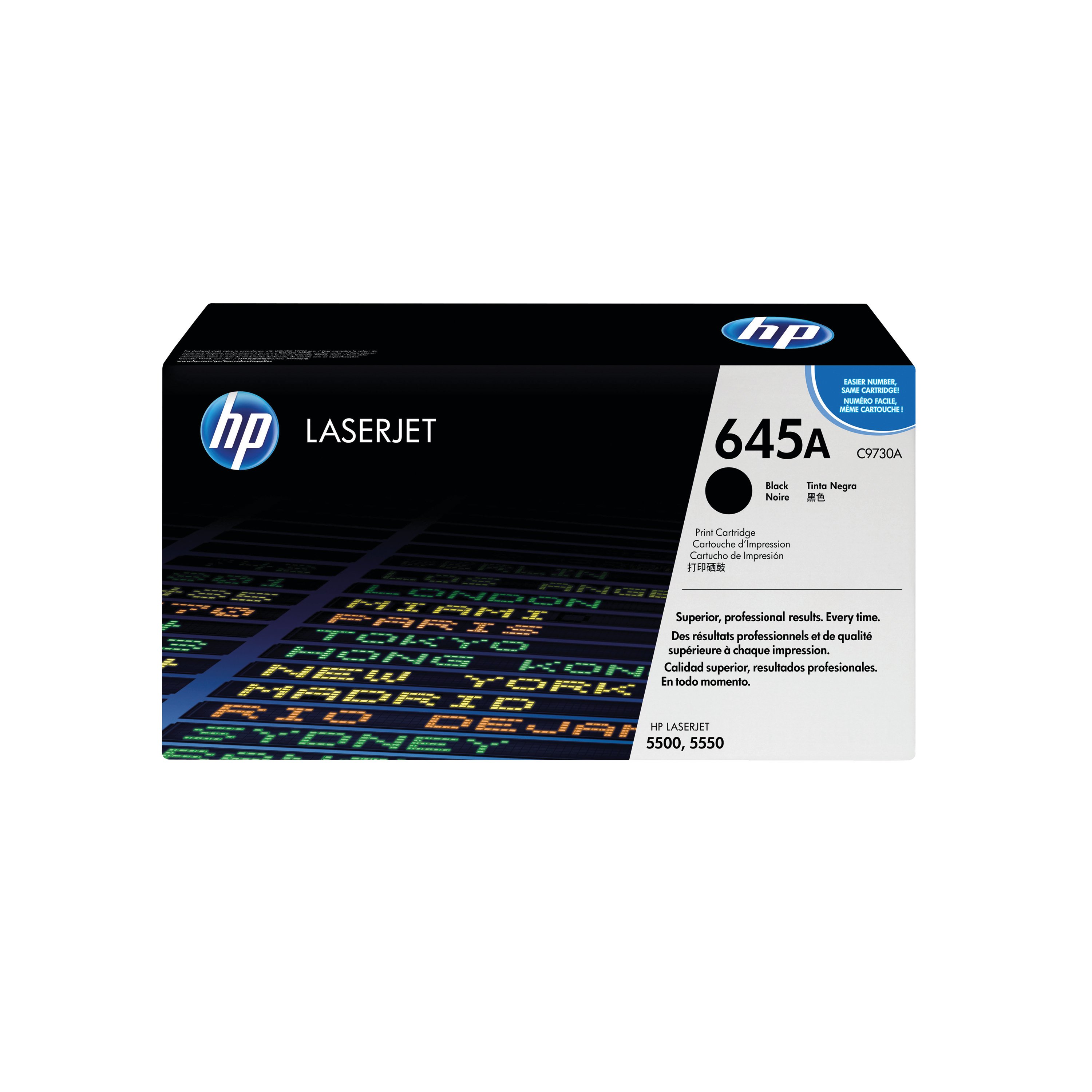 Image of HP 645A Original LaserJet Toner Cartridge Black C9730A