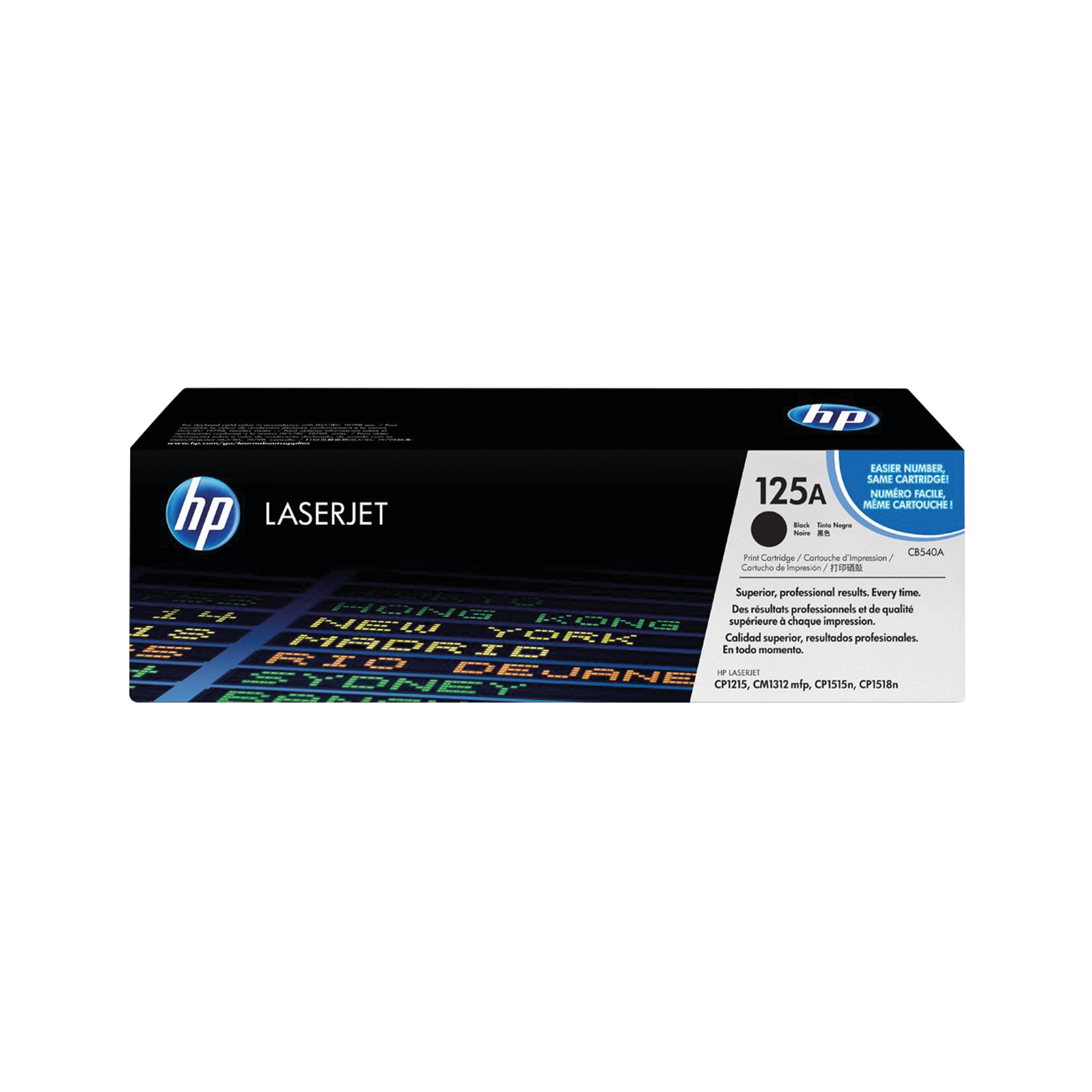 Image of HP 125A Original LaserJet Toner Cartridge Black CB540A