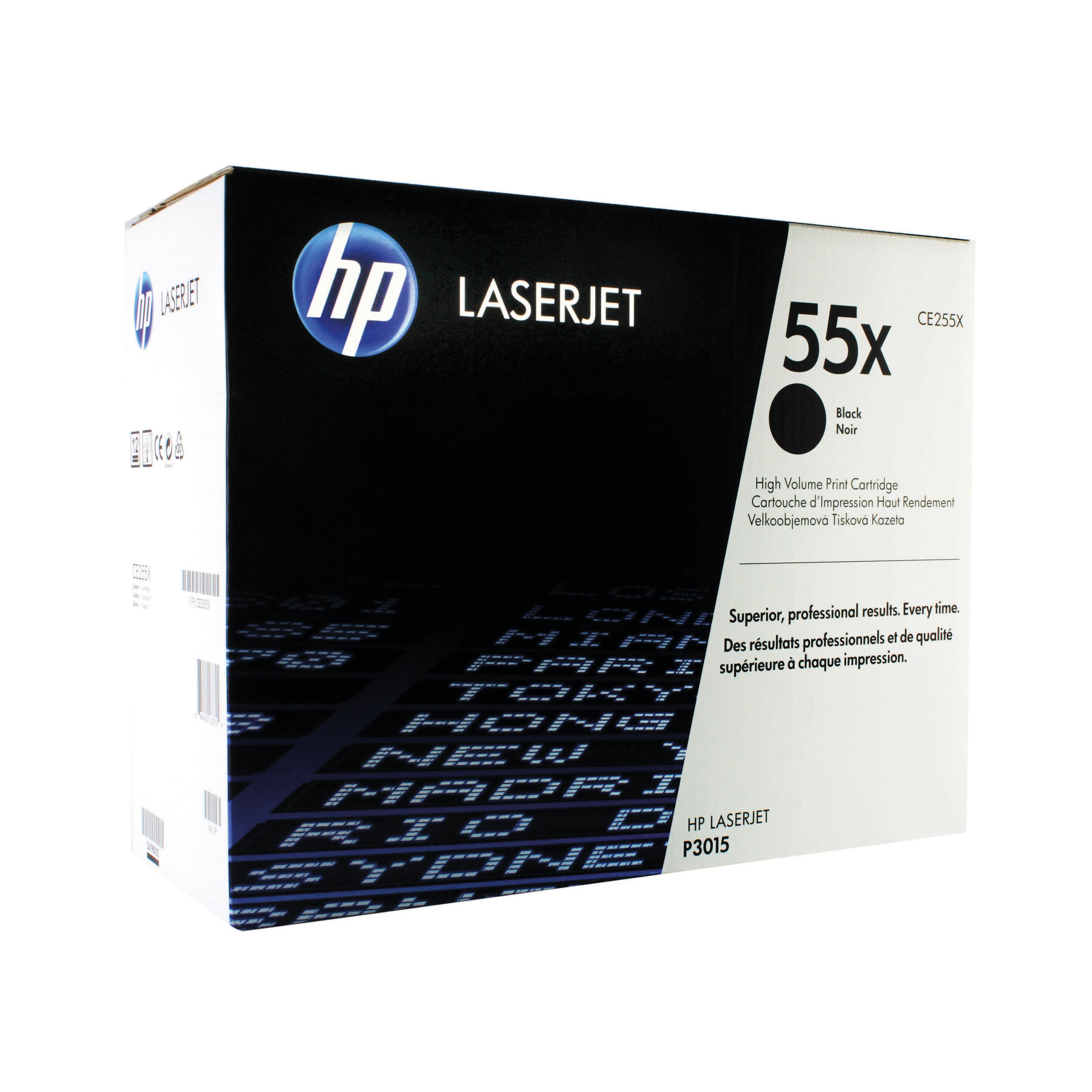 Image of HP 55X Original LaserJet Toner Cartridge High Yield Black CE255X