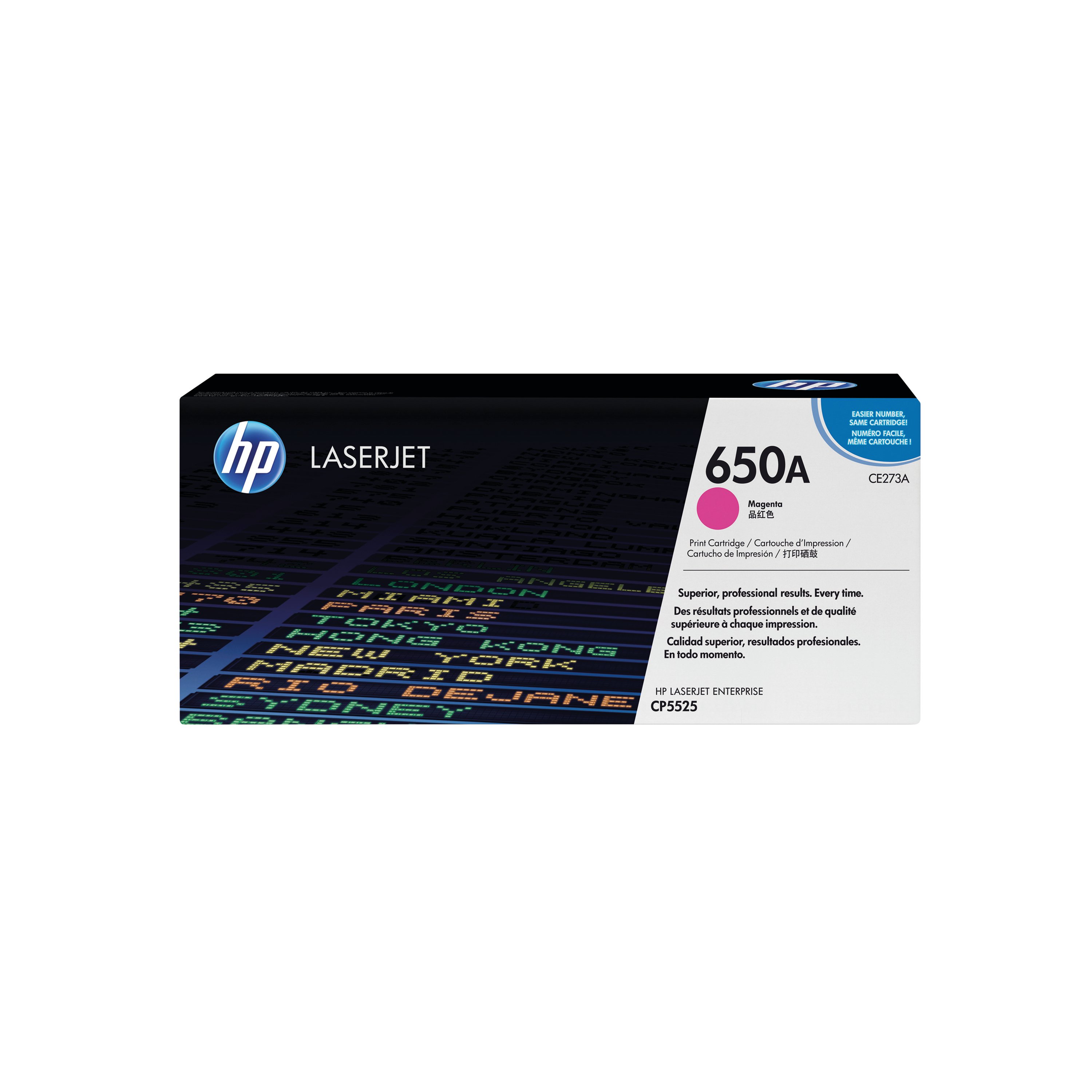 Image of HP 650A Original LaserJet Toner Cartridge Magenta CE273A