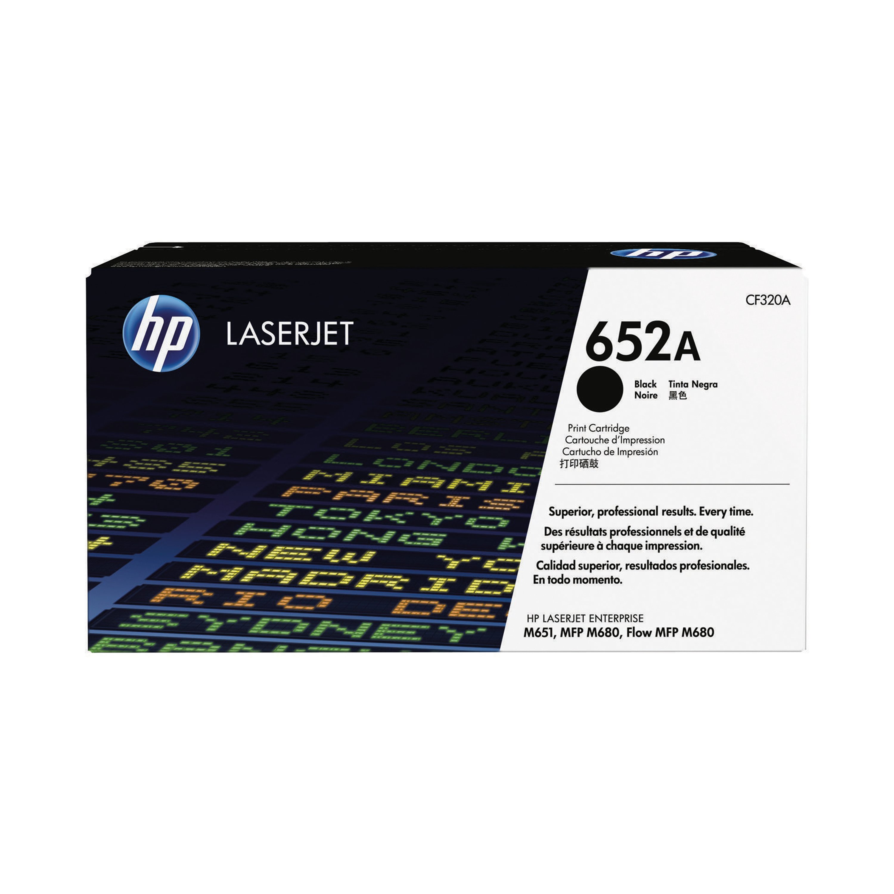 Image of HP 652A Original LaserJet Toner Cartridge Black CF320A