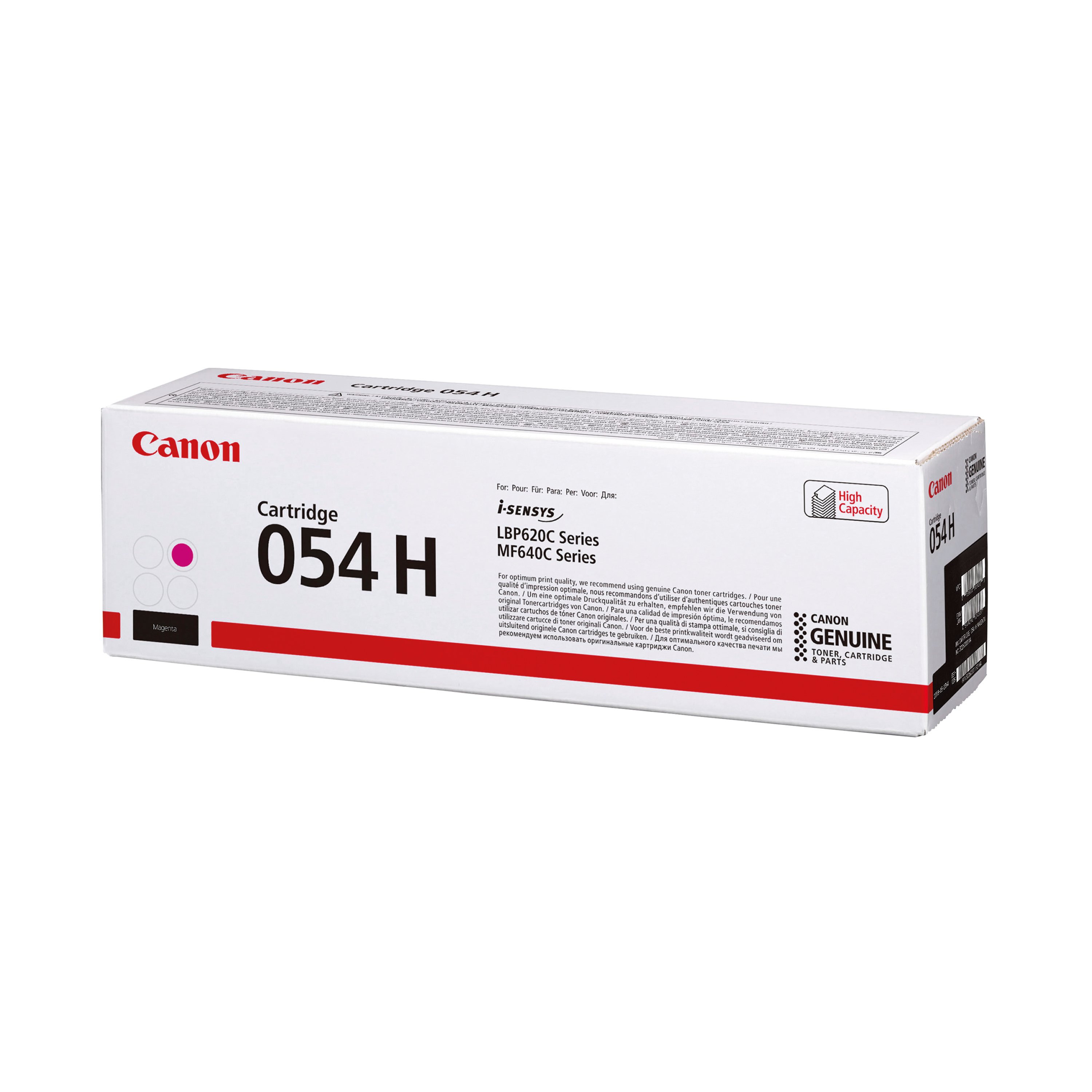 Image of Canon 054H Toner Cartridge High Yield Magenta 3026C002