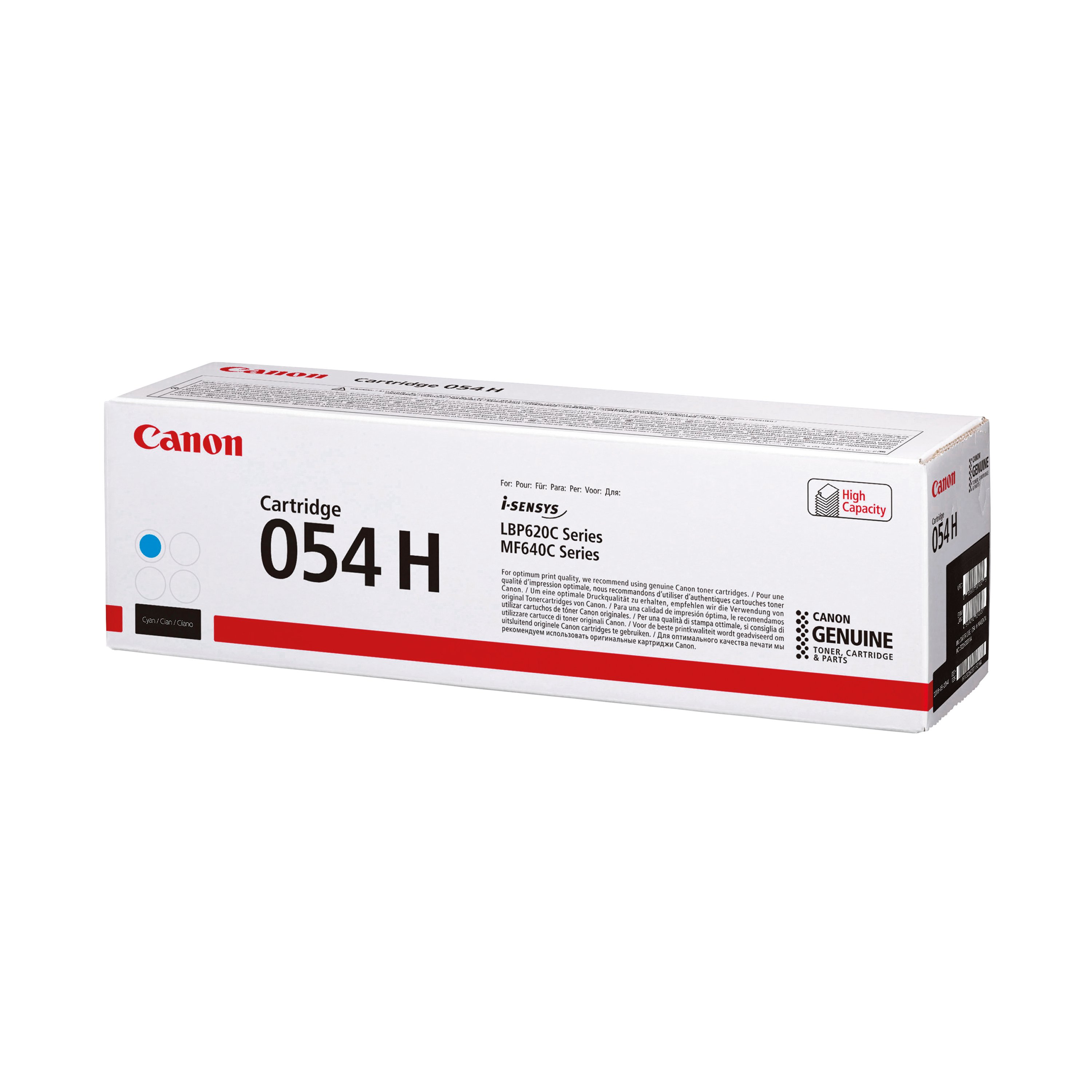 Image of Canon 054H Toner Cartridge High Yield Cyan 3027C002