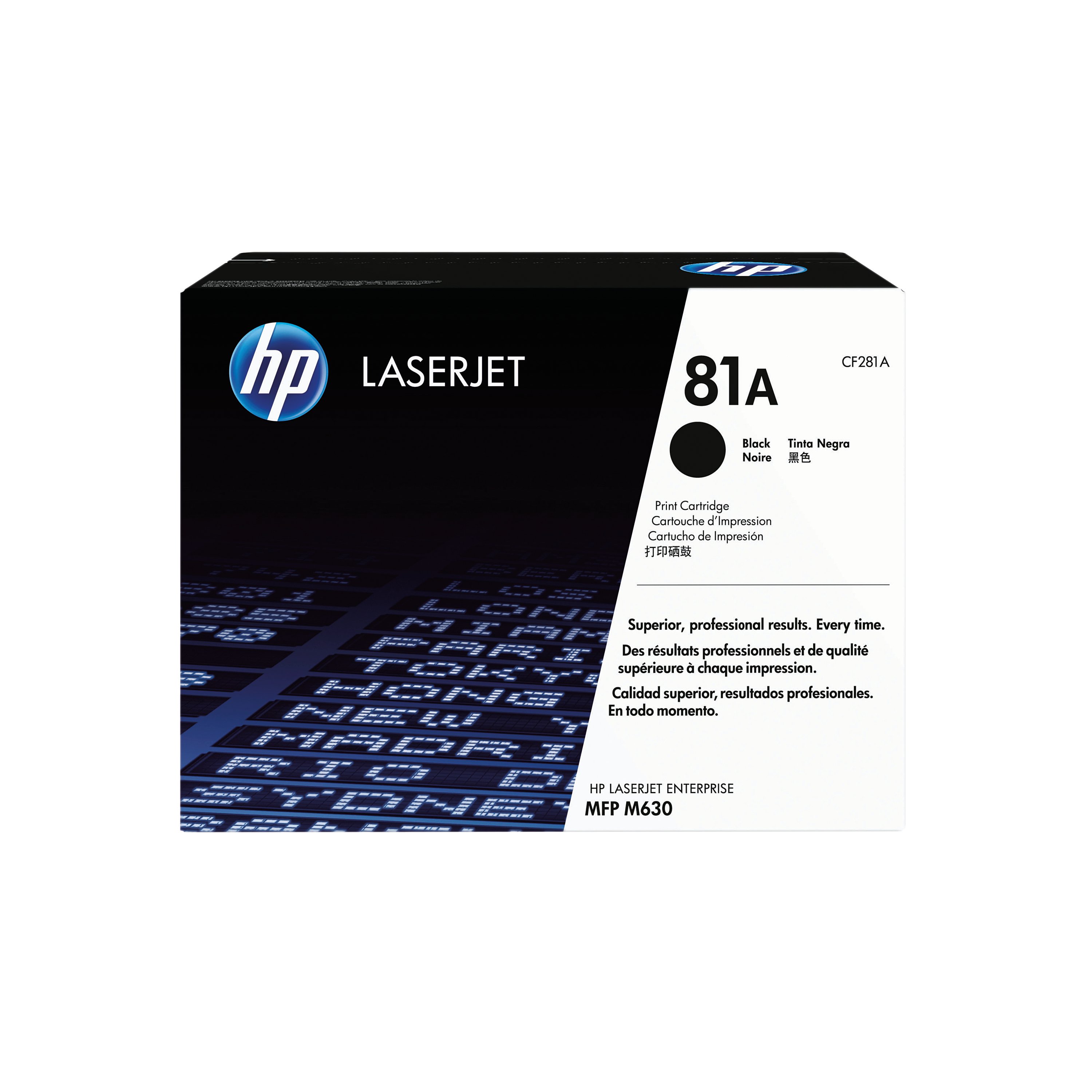 Image of HP 81A Original LaserJet Toner Cartridge Black CF281A