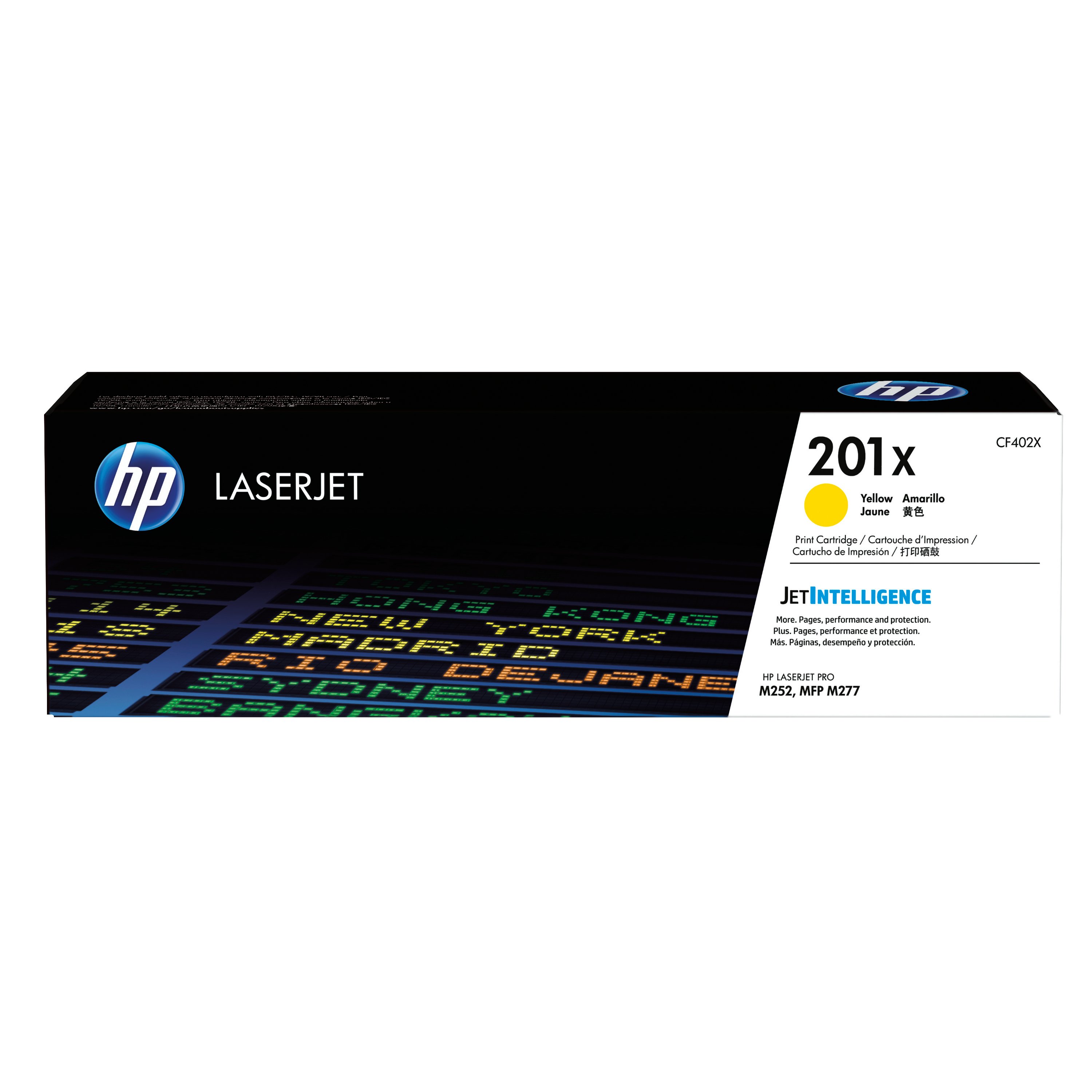 Image of HP 201X Original LaserJet Toner Cartridge High Yield Yellow CF402X