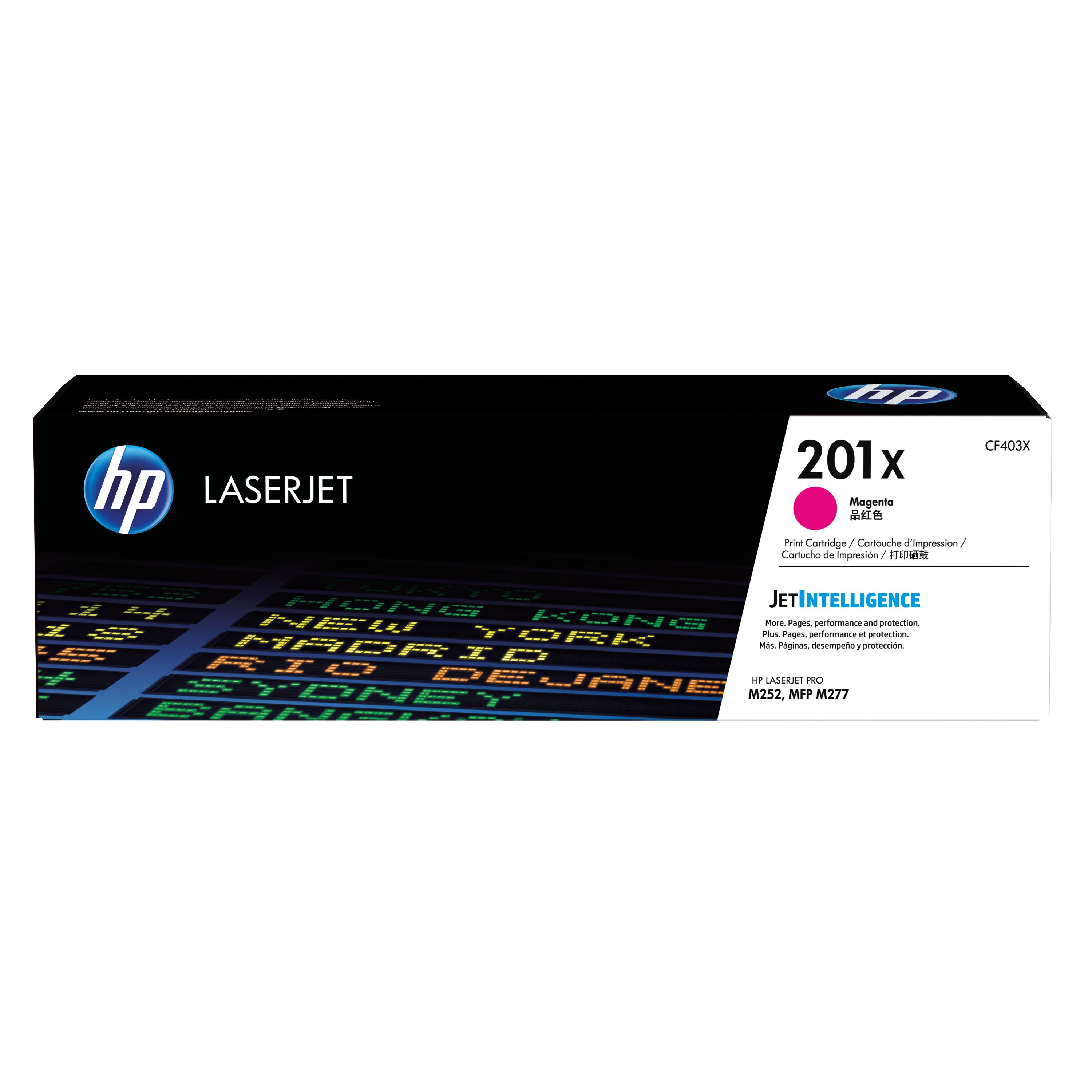 Image of HP 201X Original LaserJet Toner Cartridge High Yield Magenta CF403X