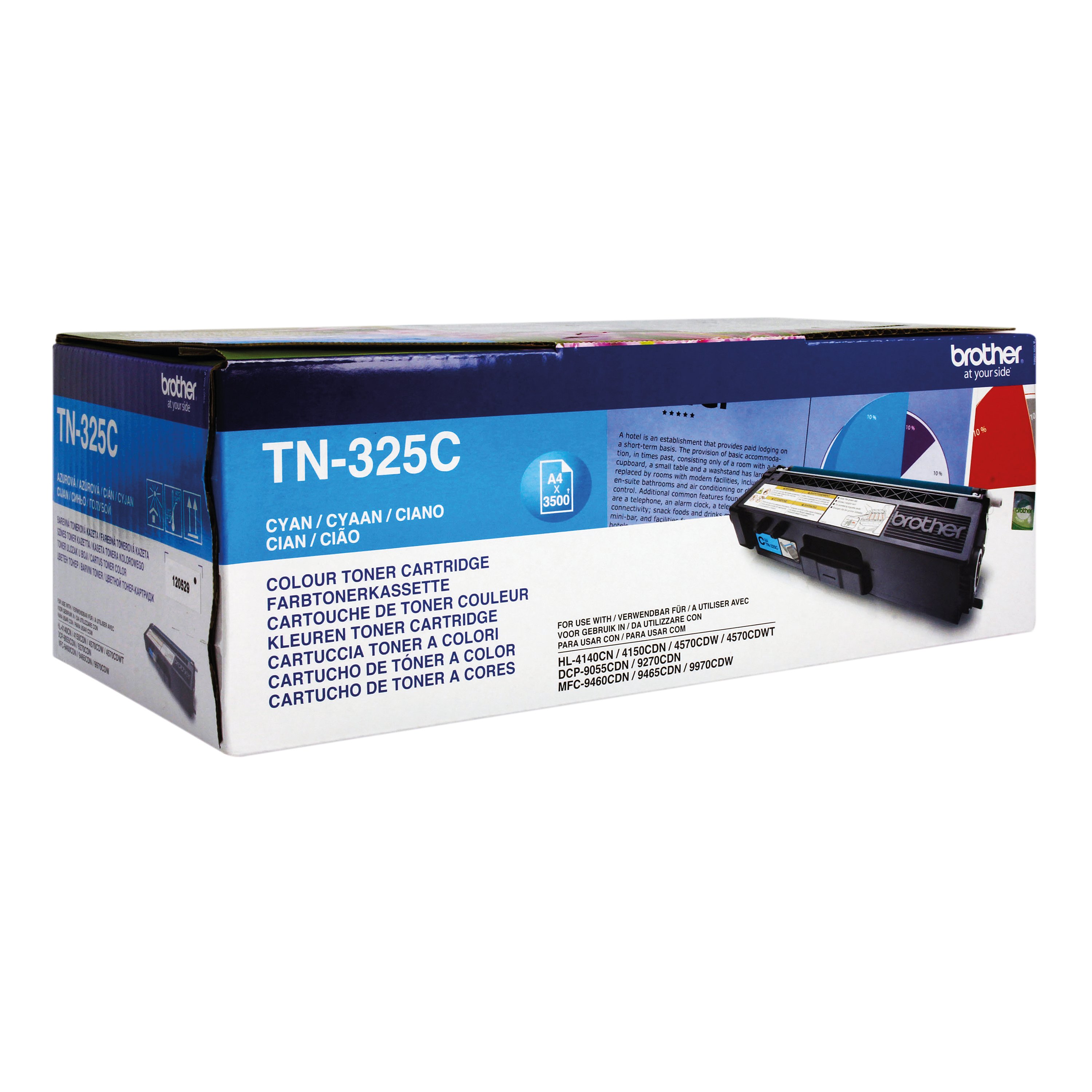 Image of Brother TN-325C Toner Cartridge High Yield Cyan TN325C