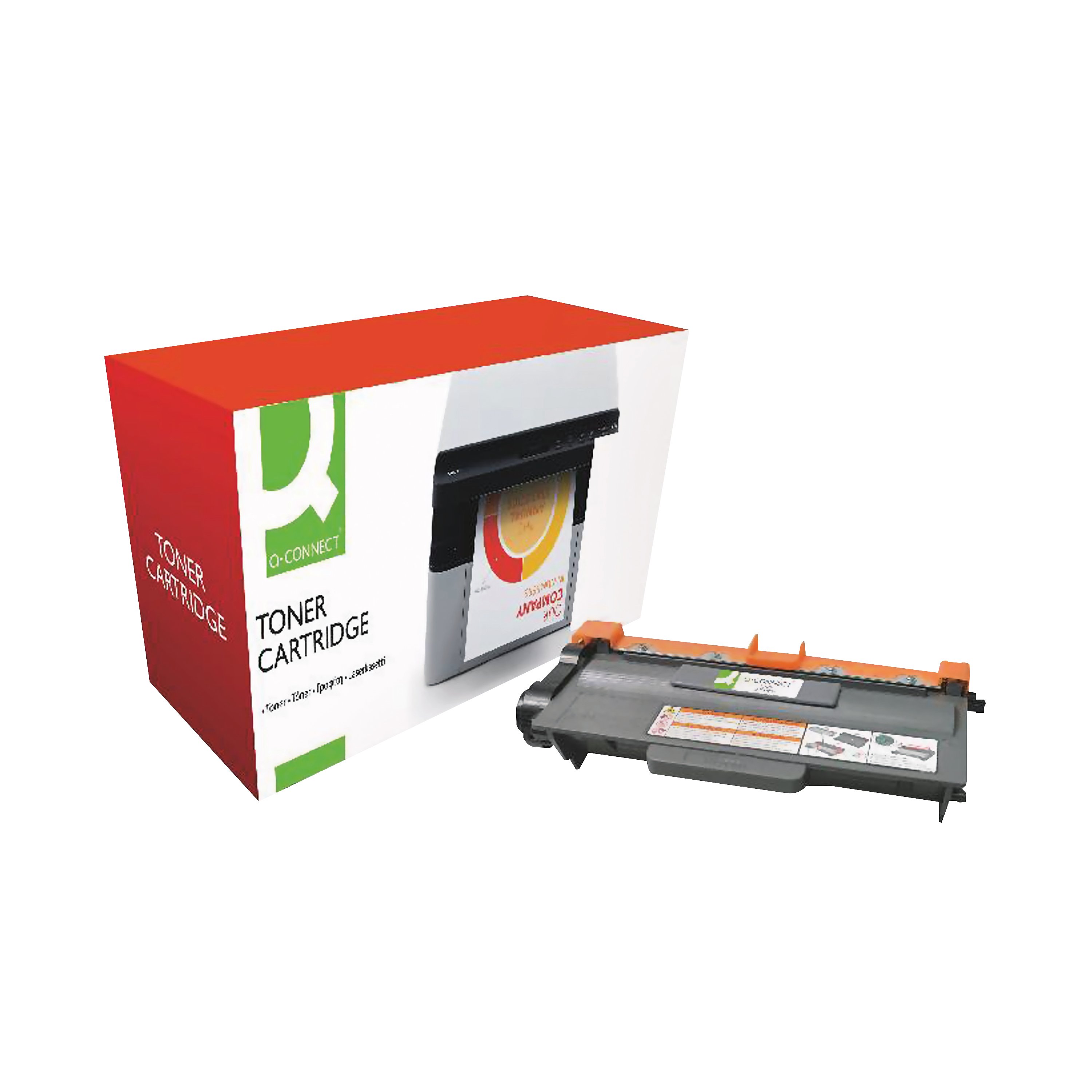 Image of Q-Connect Brother TN-3480 Compatible Toner Cartridge Black TN-3480-COMP