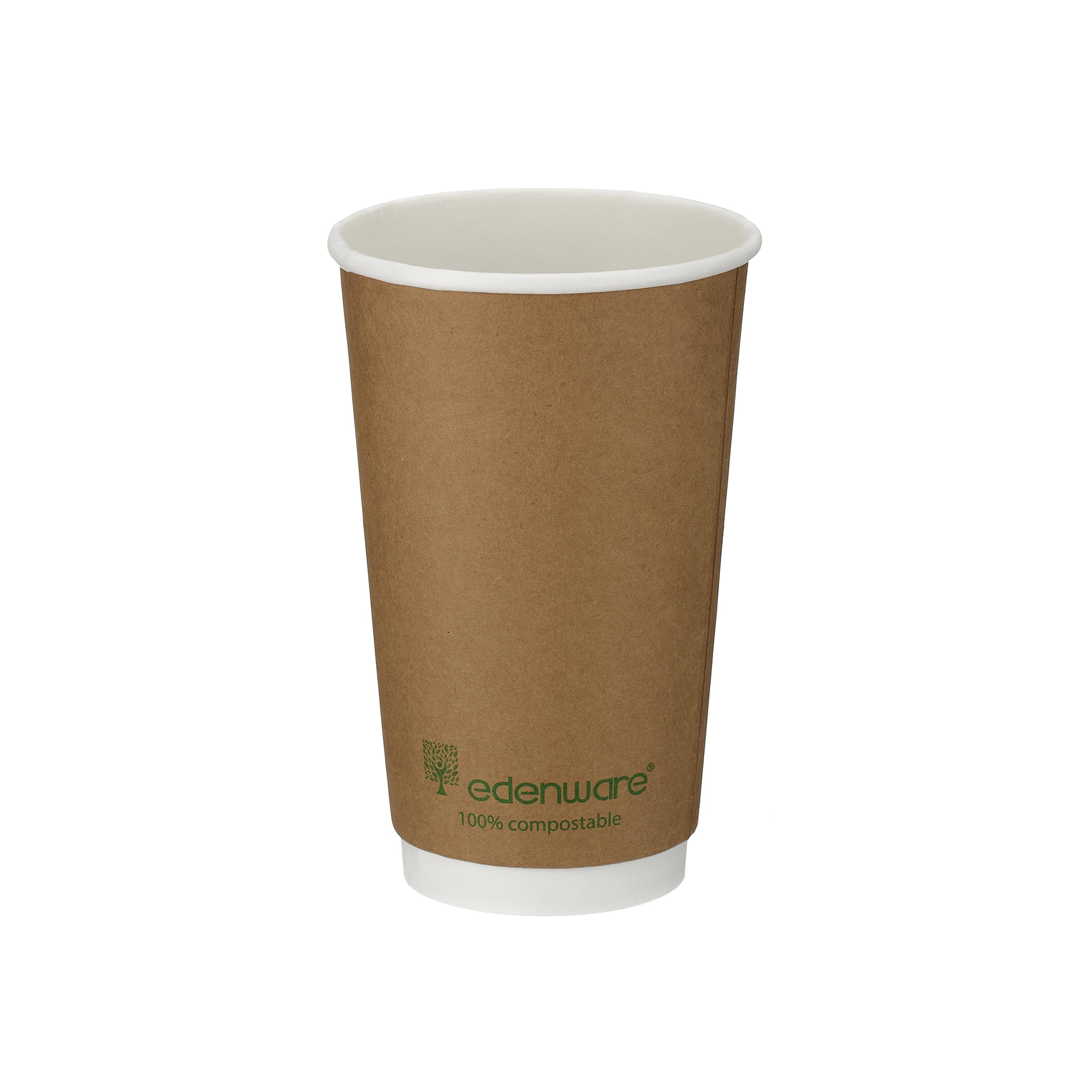 Go-Pak DW Coffee Cup 16oz PLA Lined 20x25 Kraft Pack of 500 B04014EU