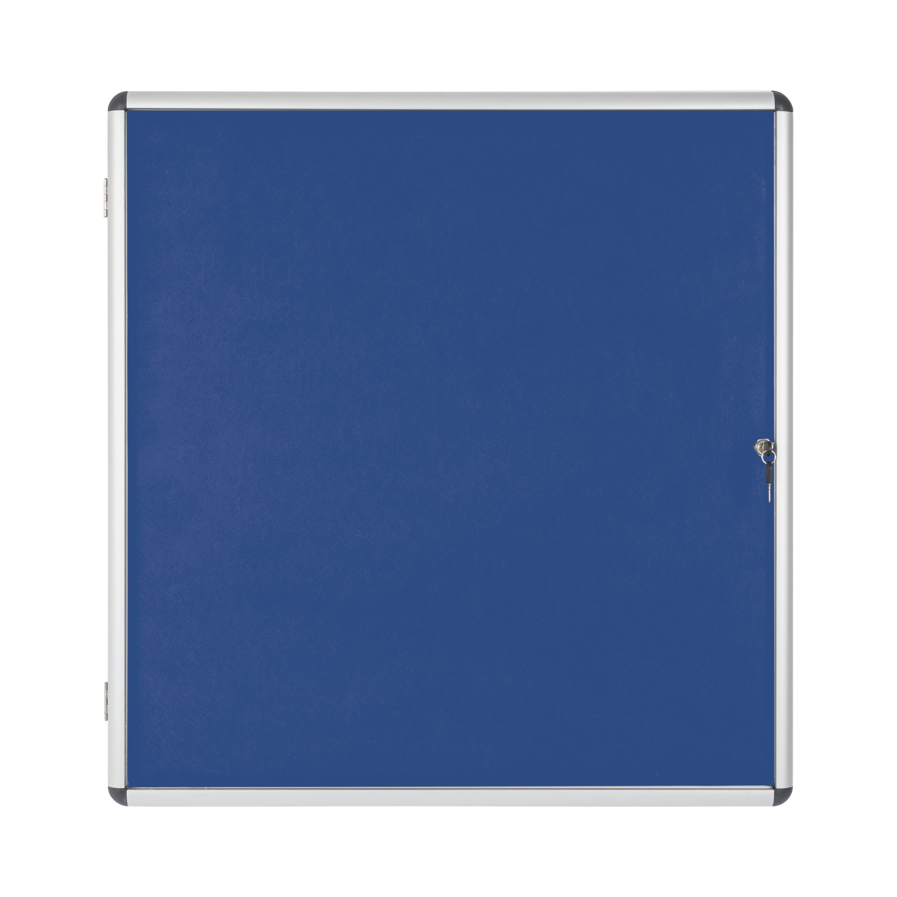 Bi-Office Enclore Display Case Blue Felt Acrylic Aluminium Frame 12xA4 ...