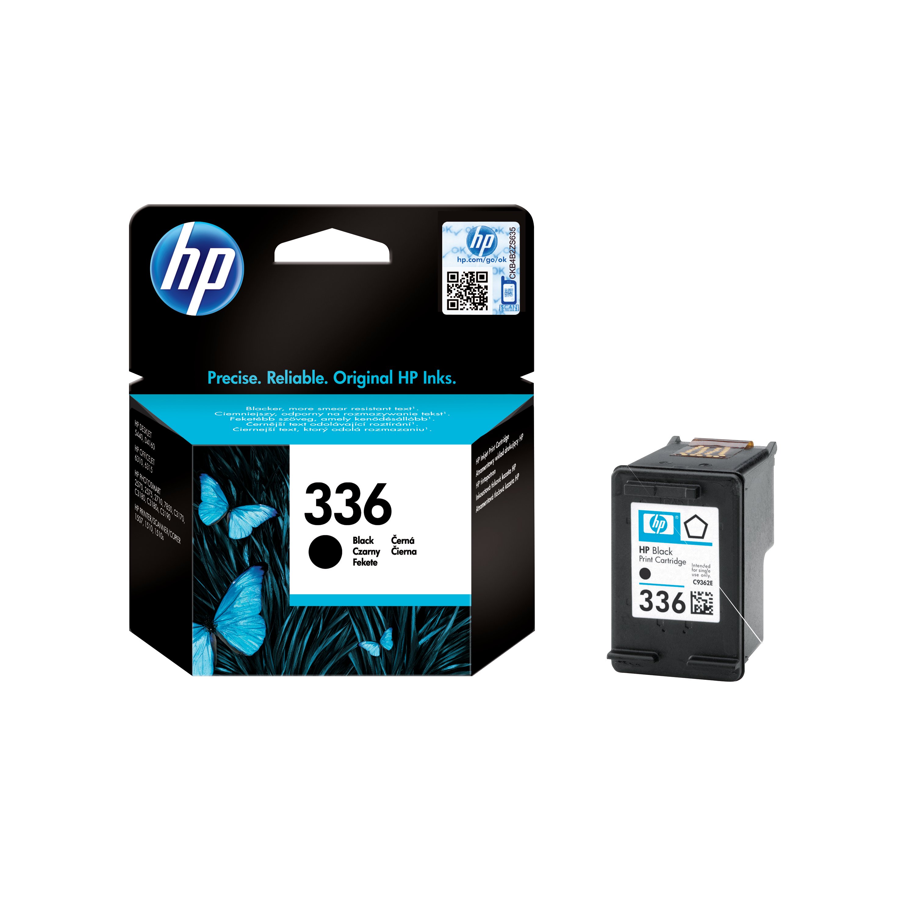 Image of HP 336 Original Ink Cartridge 5-ml Black C9362EE